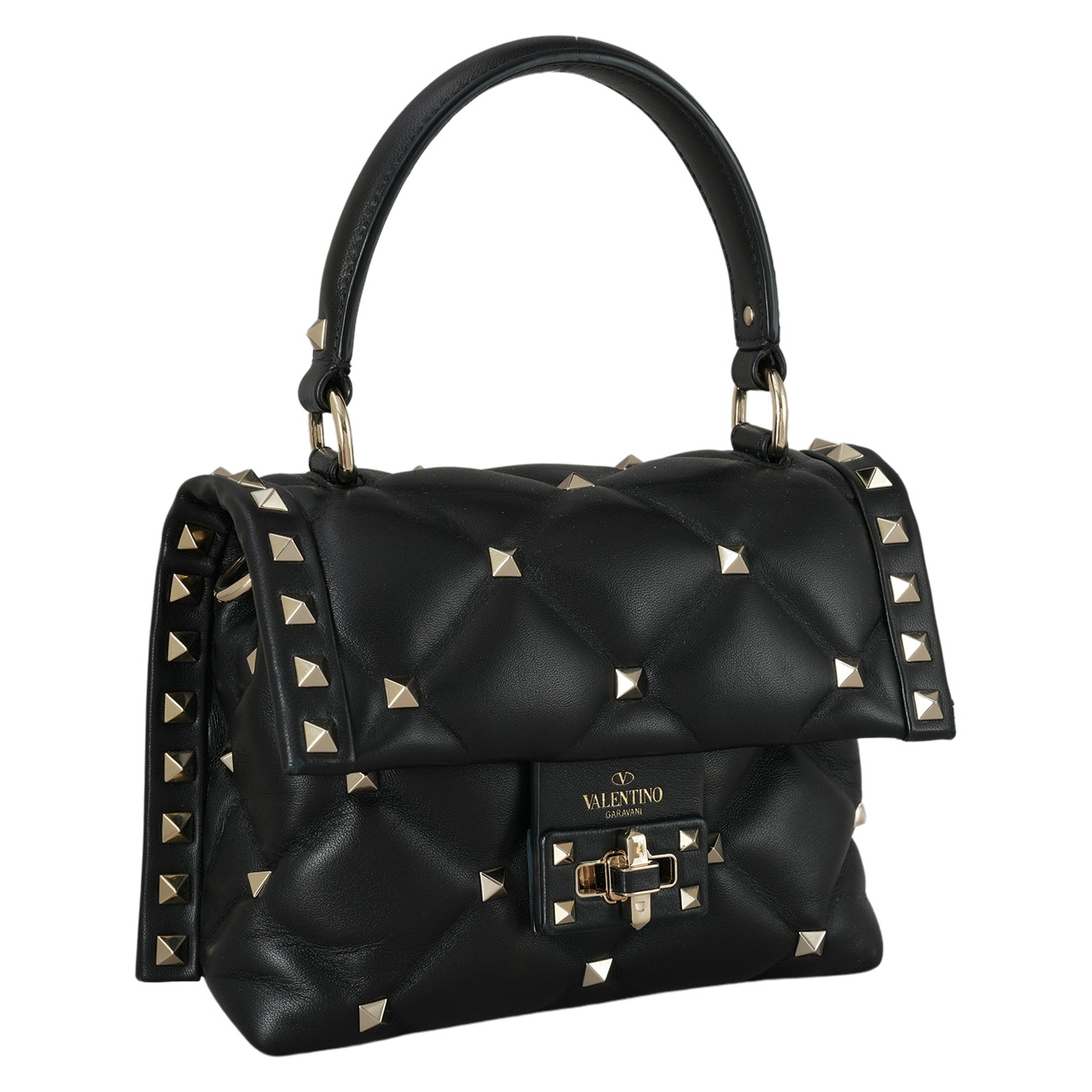 VALENTINO(USED)발렌티노 락스터드 탑핸들백