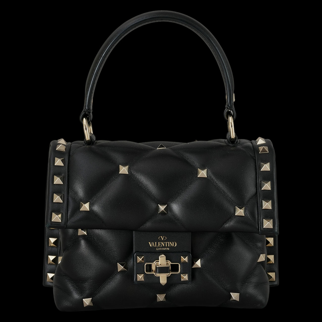 VALENTINO(USED)발렌티노 락스터드 탑핸들백