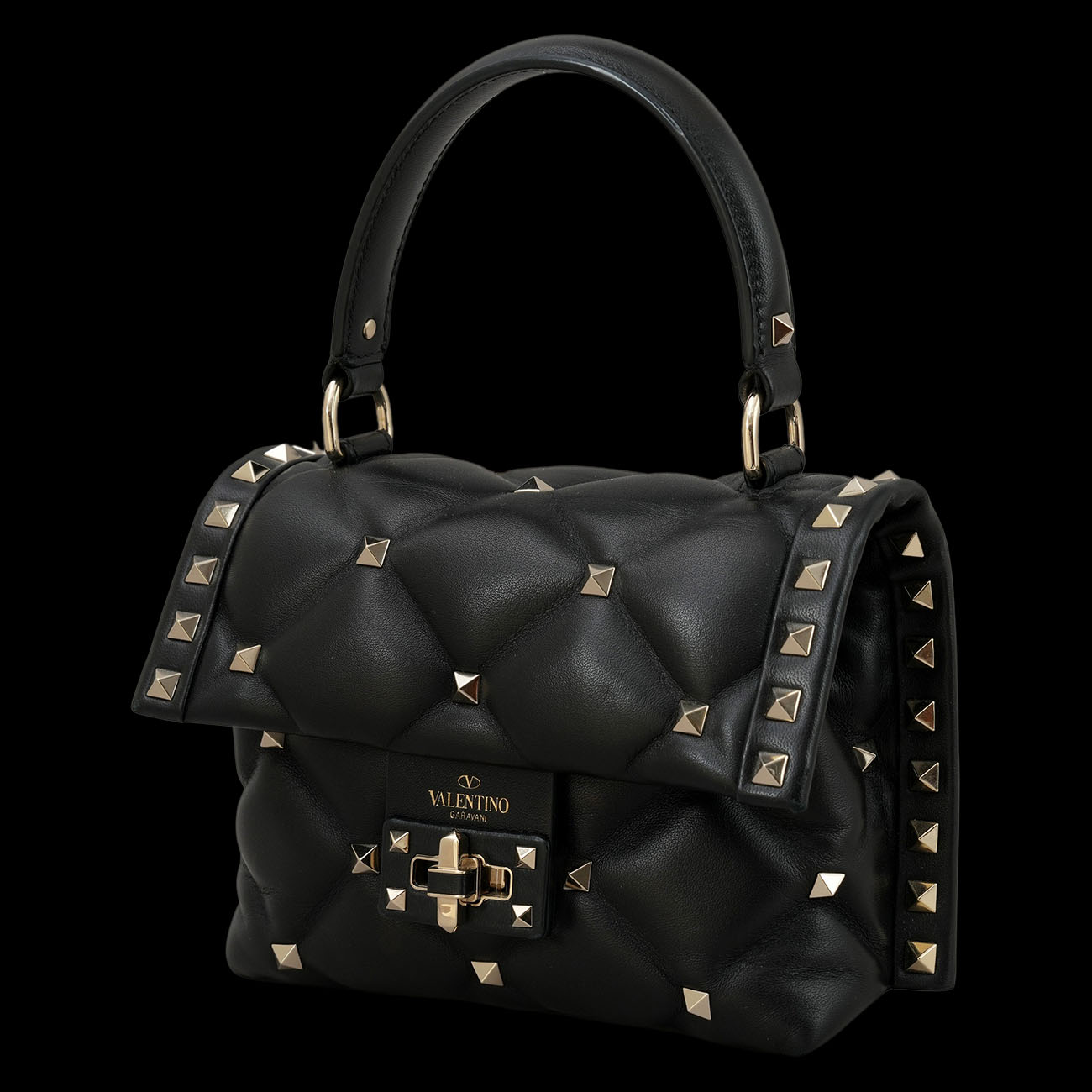 VALENTINO(USED)발렌티노 락스터드 탑핸들백