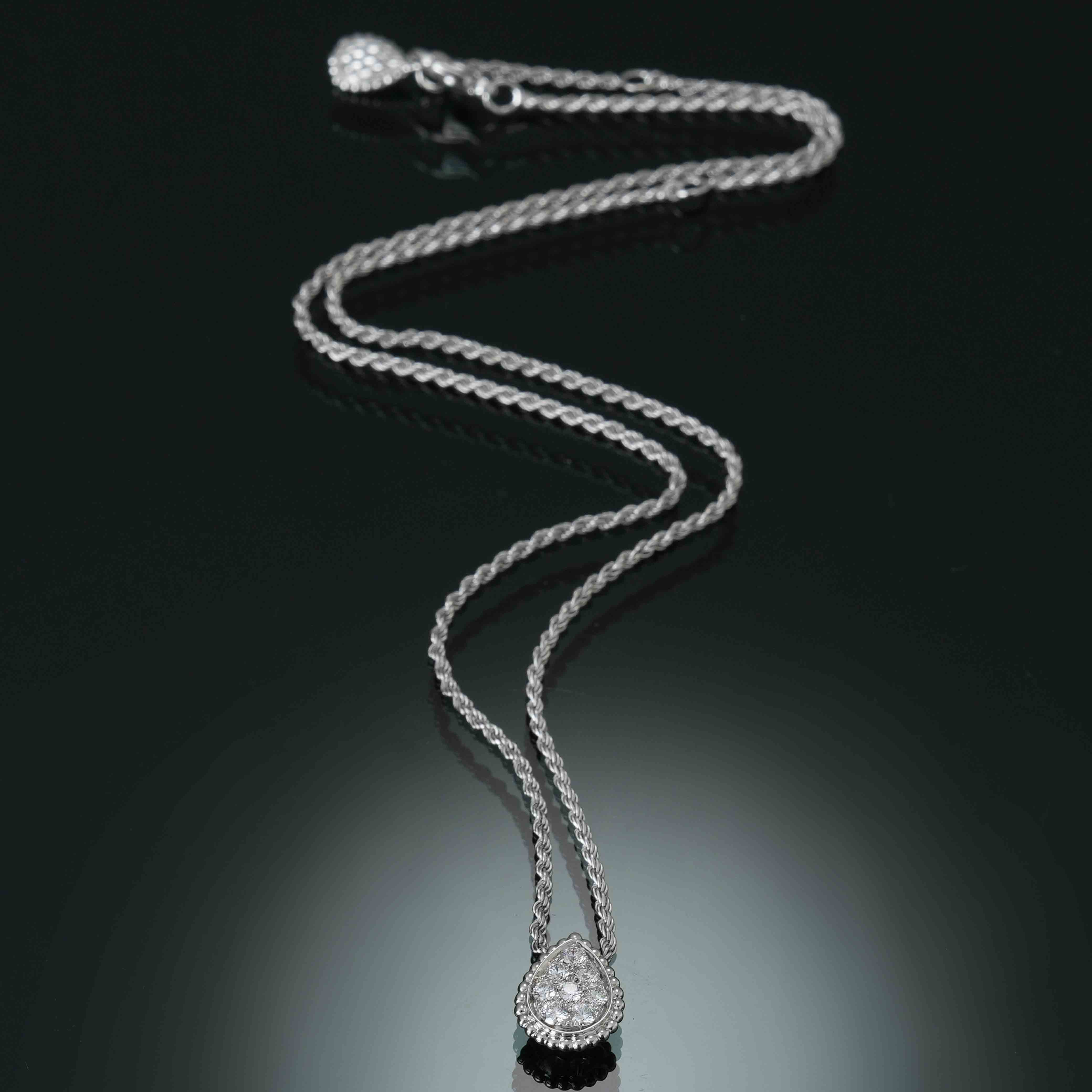 Boucheron(USED)부쉐론 쎄뻥 보헴 다이아 펜던트 S