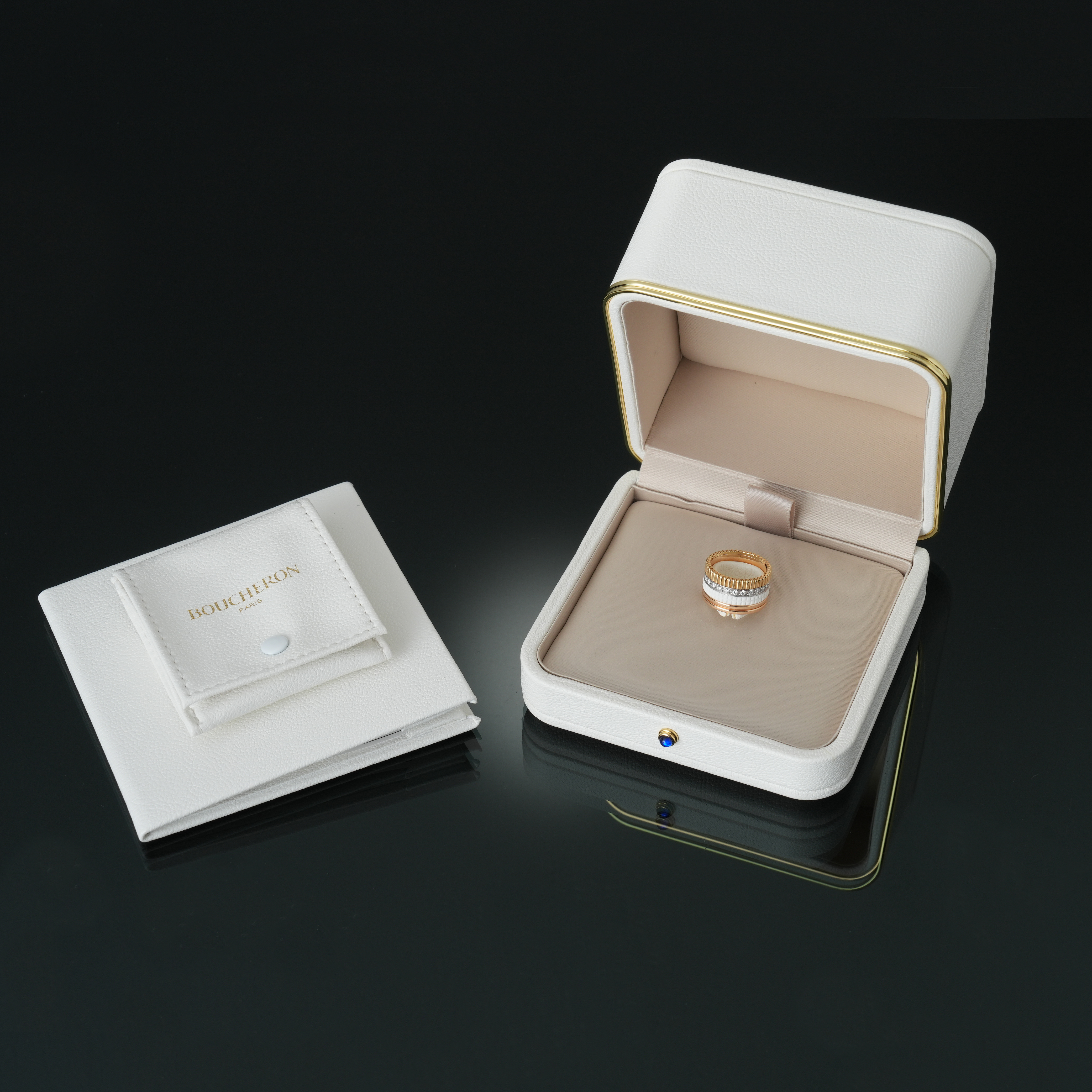 Boucheron(USED)부쉐론 콰트로 클래식 라지 다이아 4링 #51