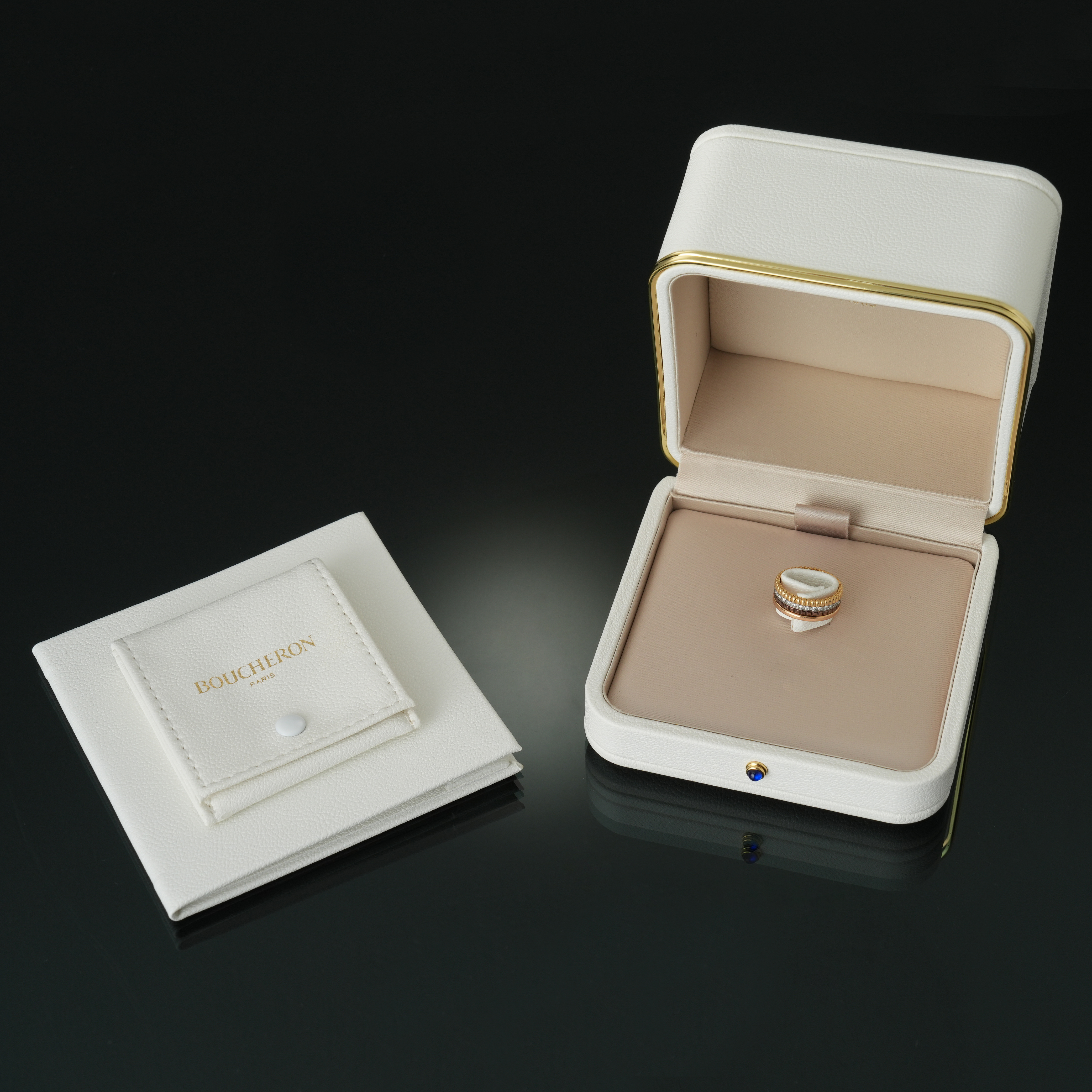 Boucheron(USED)부쉐론 콰트로 클래식 다이아 링 #50