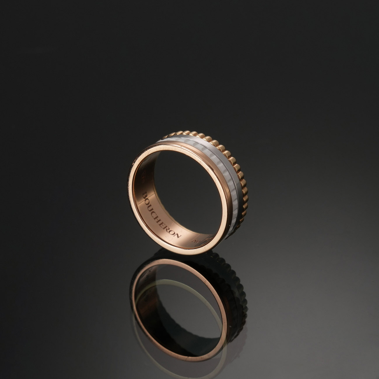 Boucheron(USED)부쉐론 콰트로 화이트 에디션 스몰 링 #51