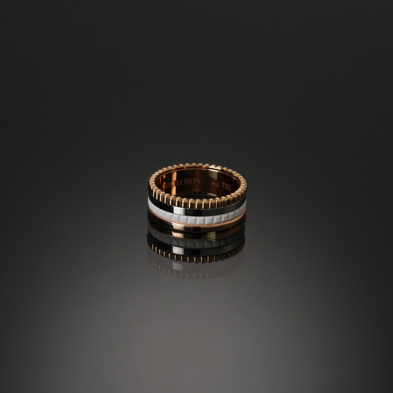 Boucheron(USED)부쉐론 콰트로 화이트 에디션 스몰 링 #51