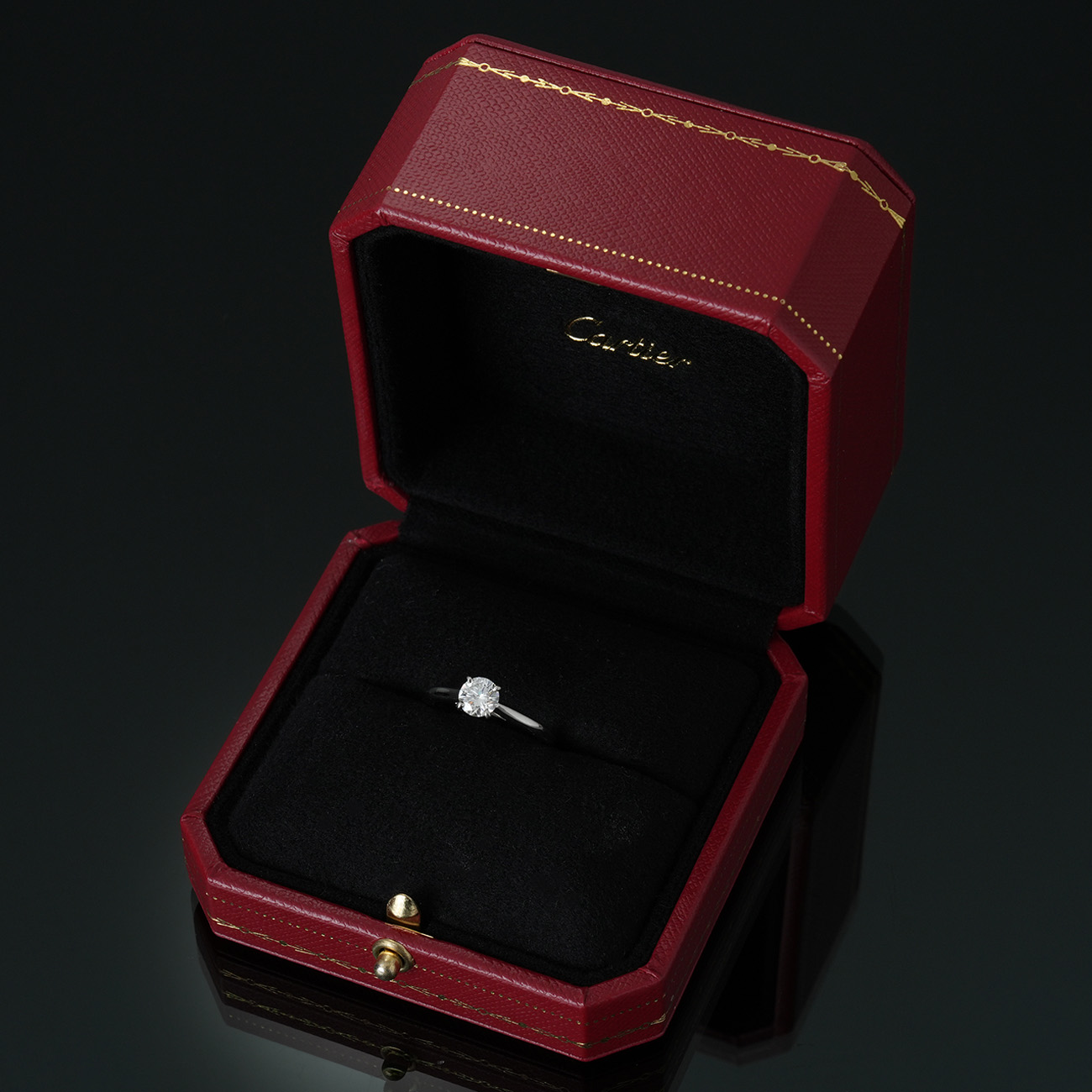 CARTIER(USED)까르띠에 다이아 0.71ct 웨딩밴드 #52