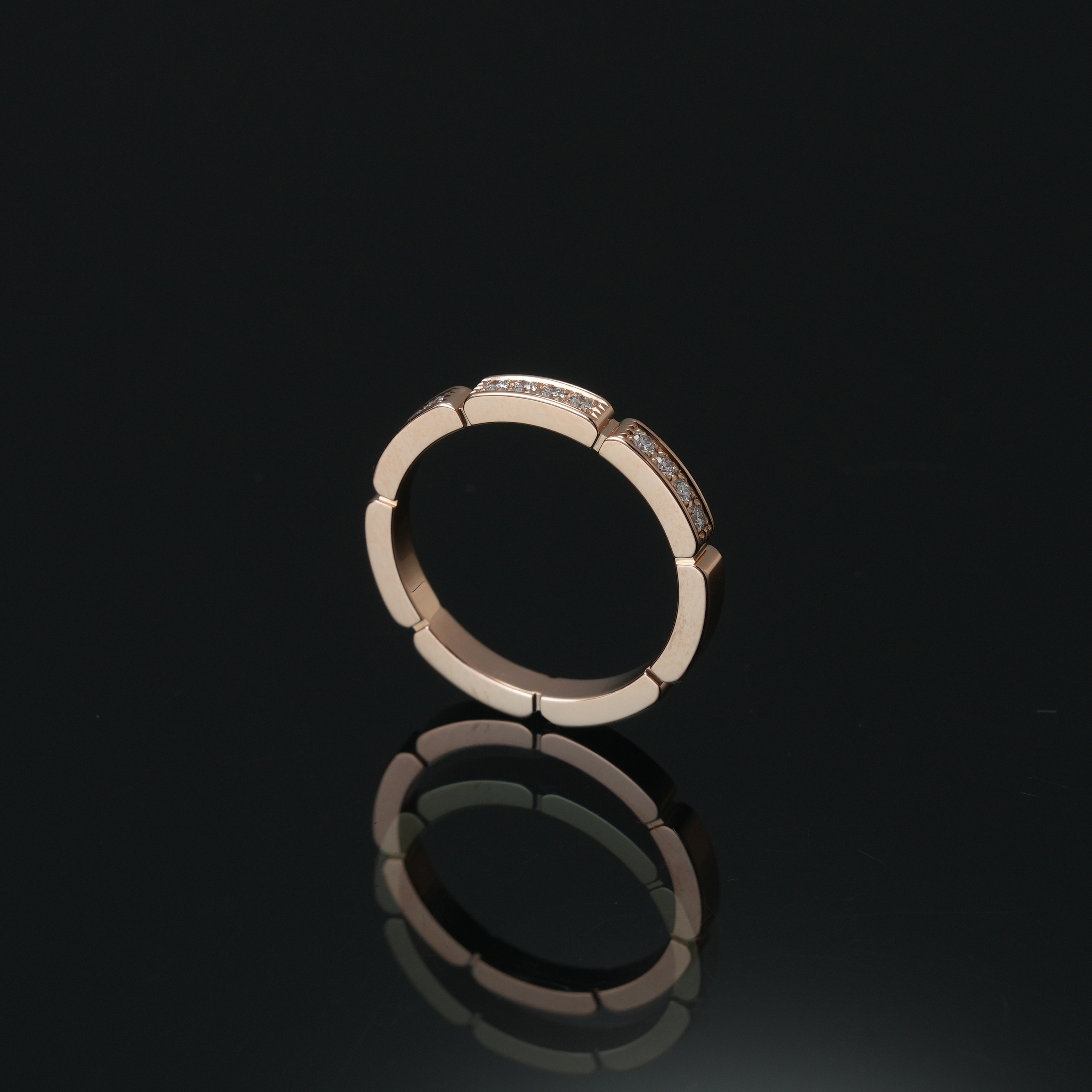 CARTIER(USED)까르띠에 마이용 팬더 12P 다이아링 #56
