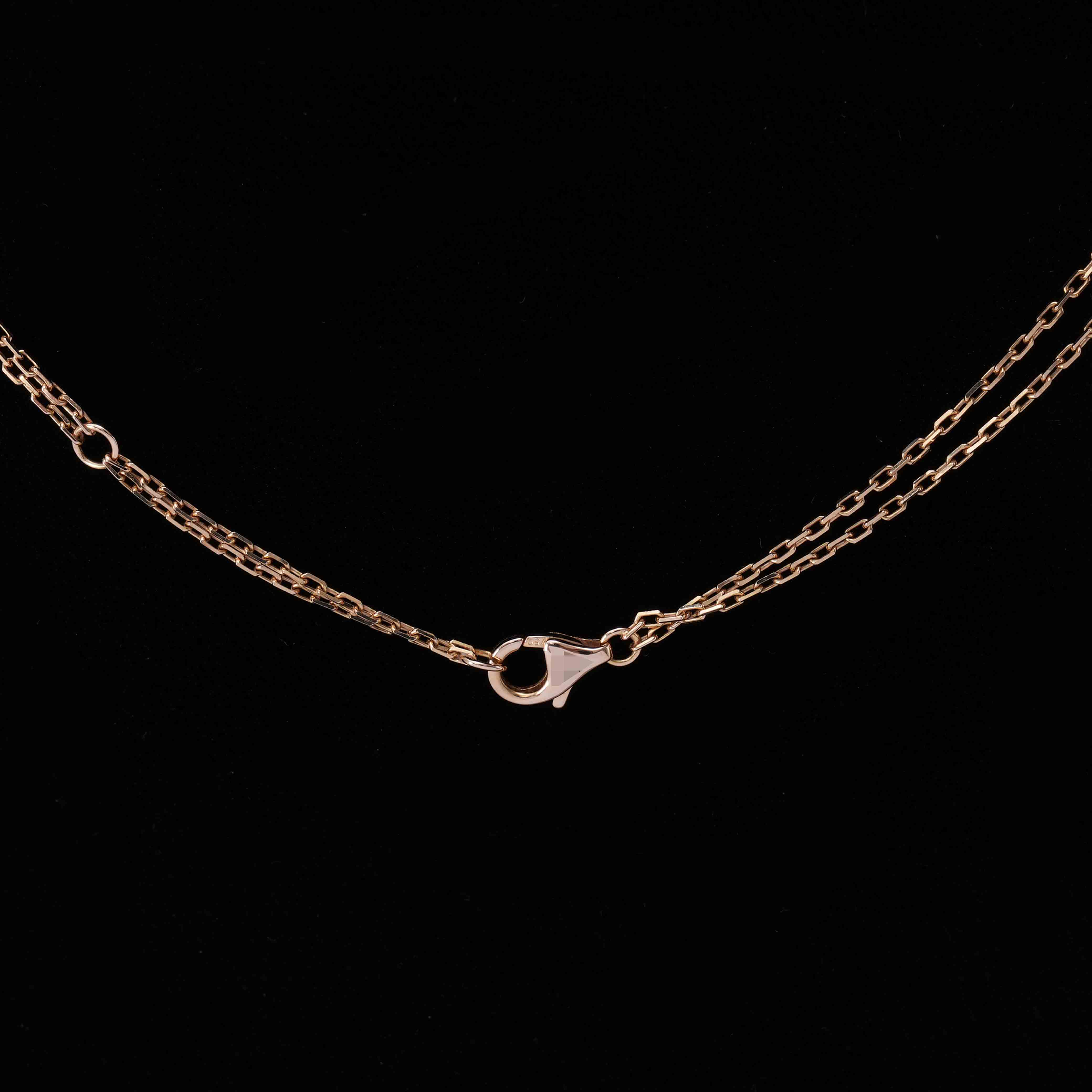 CARTIER(USED)까르띠에 2P 다이아 러브 네크리스
