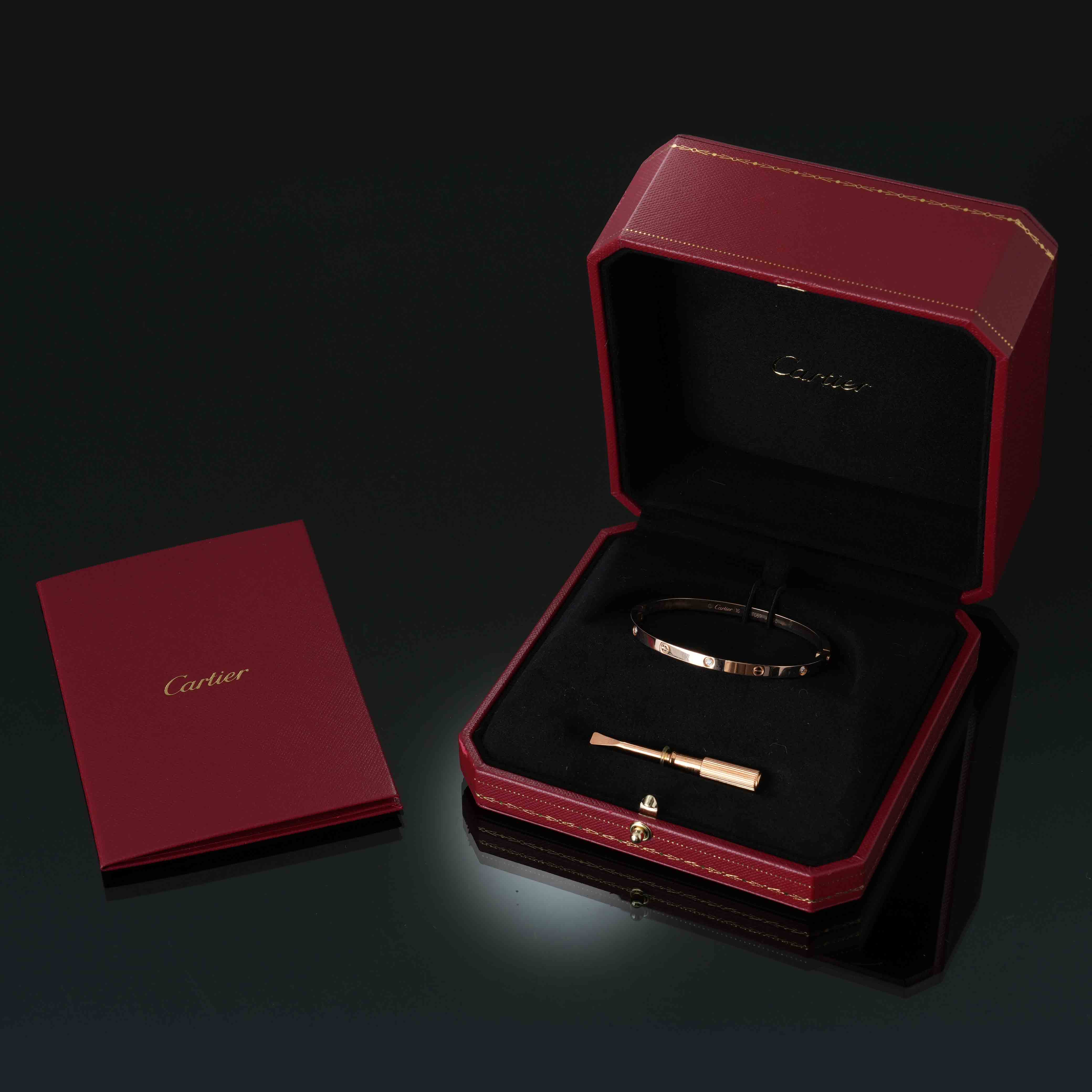 CARTIER(USED)까르띠에 러브 브레이슬릿 6P SM #16
