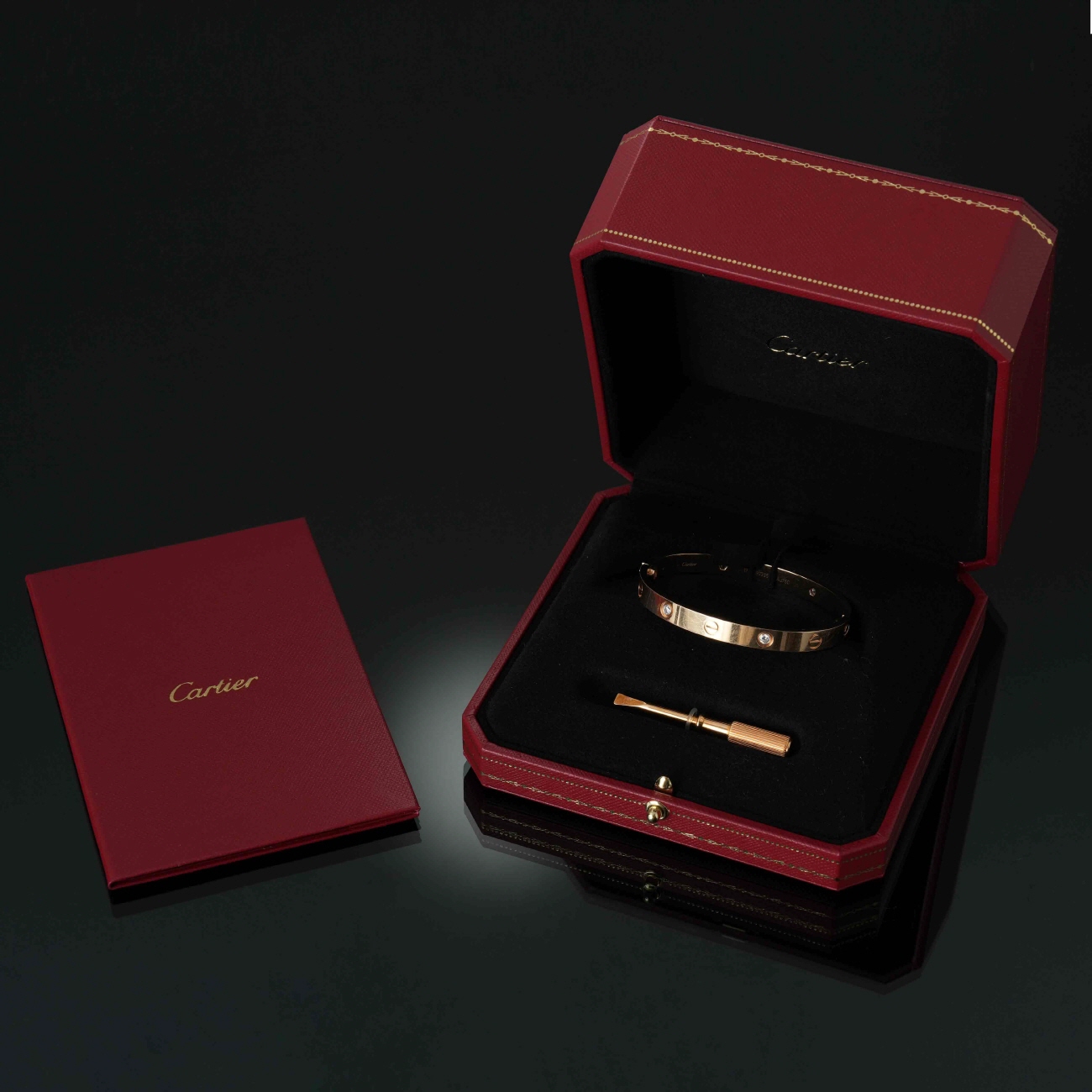 CARTIER(USED)까르띠에 러브 브레이슬릿 4P #17