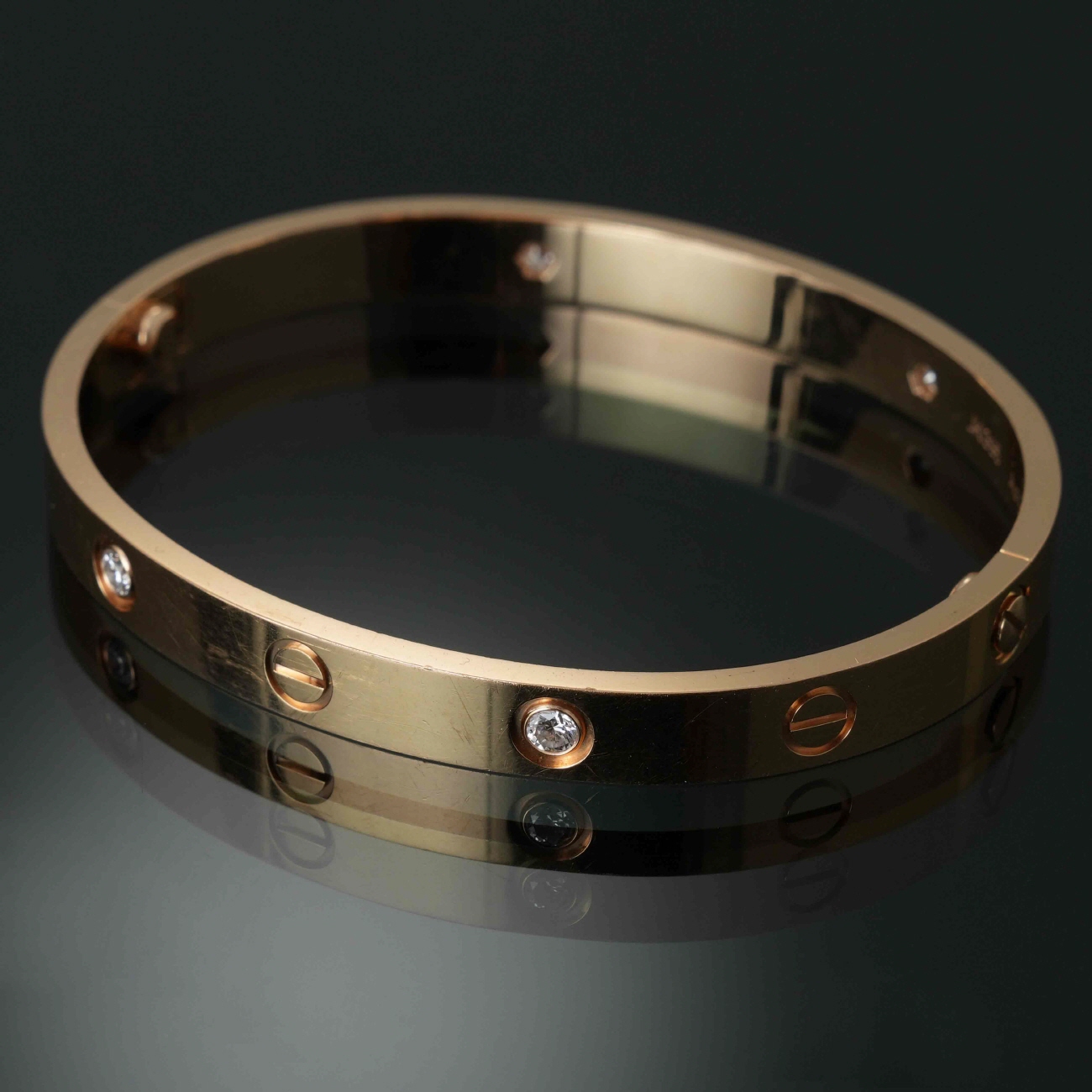 CARTIER(USED)까르띠에 러브 브레이슬릿 4P #17