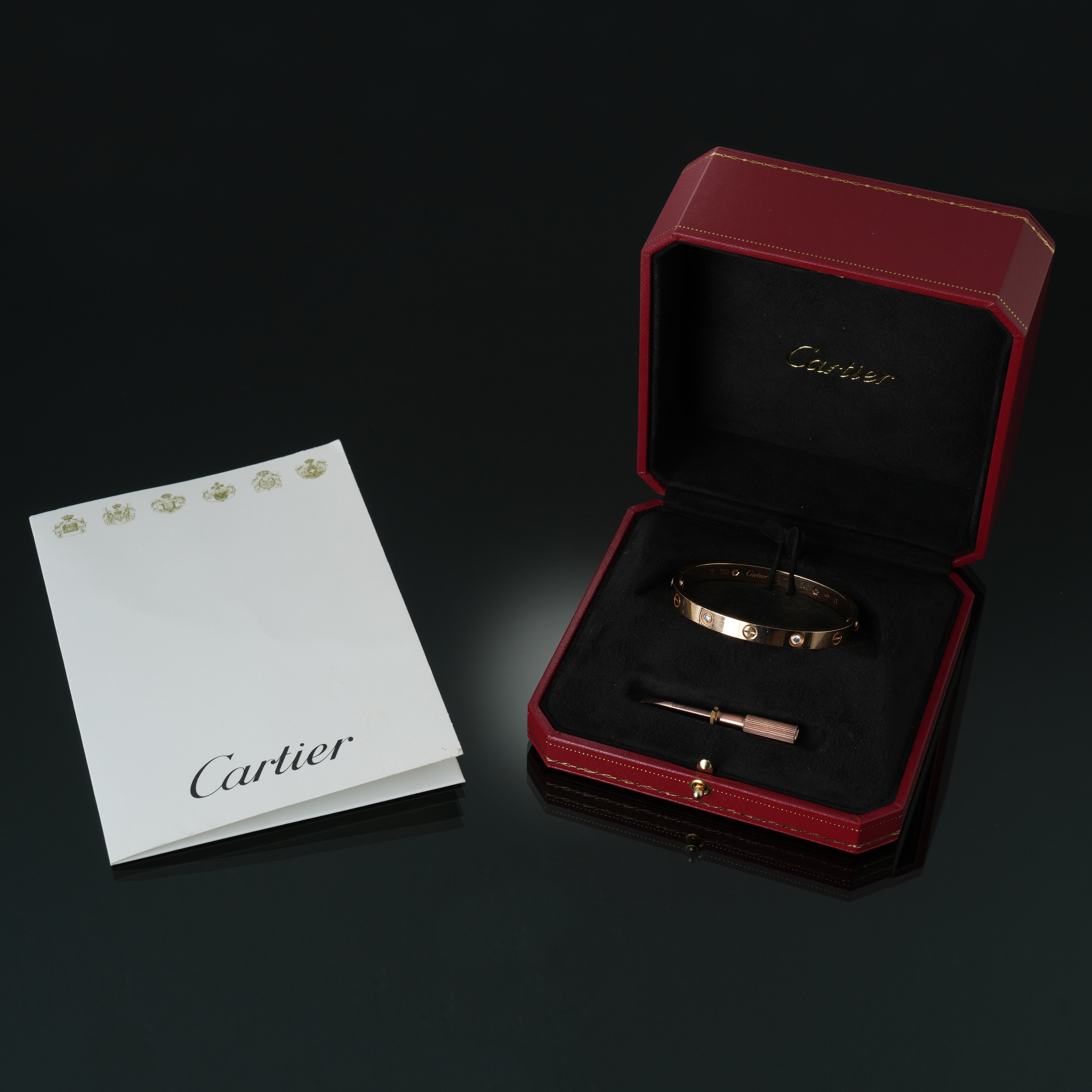CARTIER(USED)까르띠에 러브 브레이슬릿 4P #17