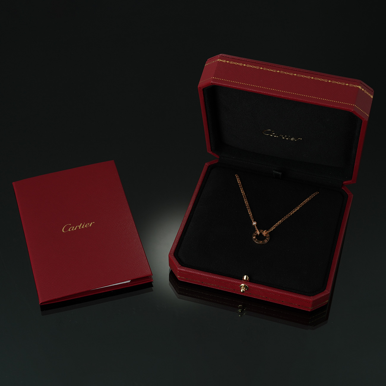 CARTIER(USED)까르띠에 다이아 러브 네크리스