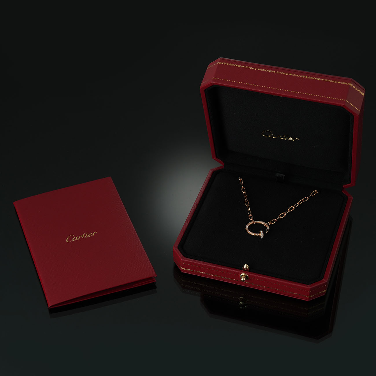 CARTIER(USED)까르띠에 저스트 앵 끌루 다이아 파베 네크리스