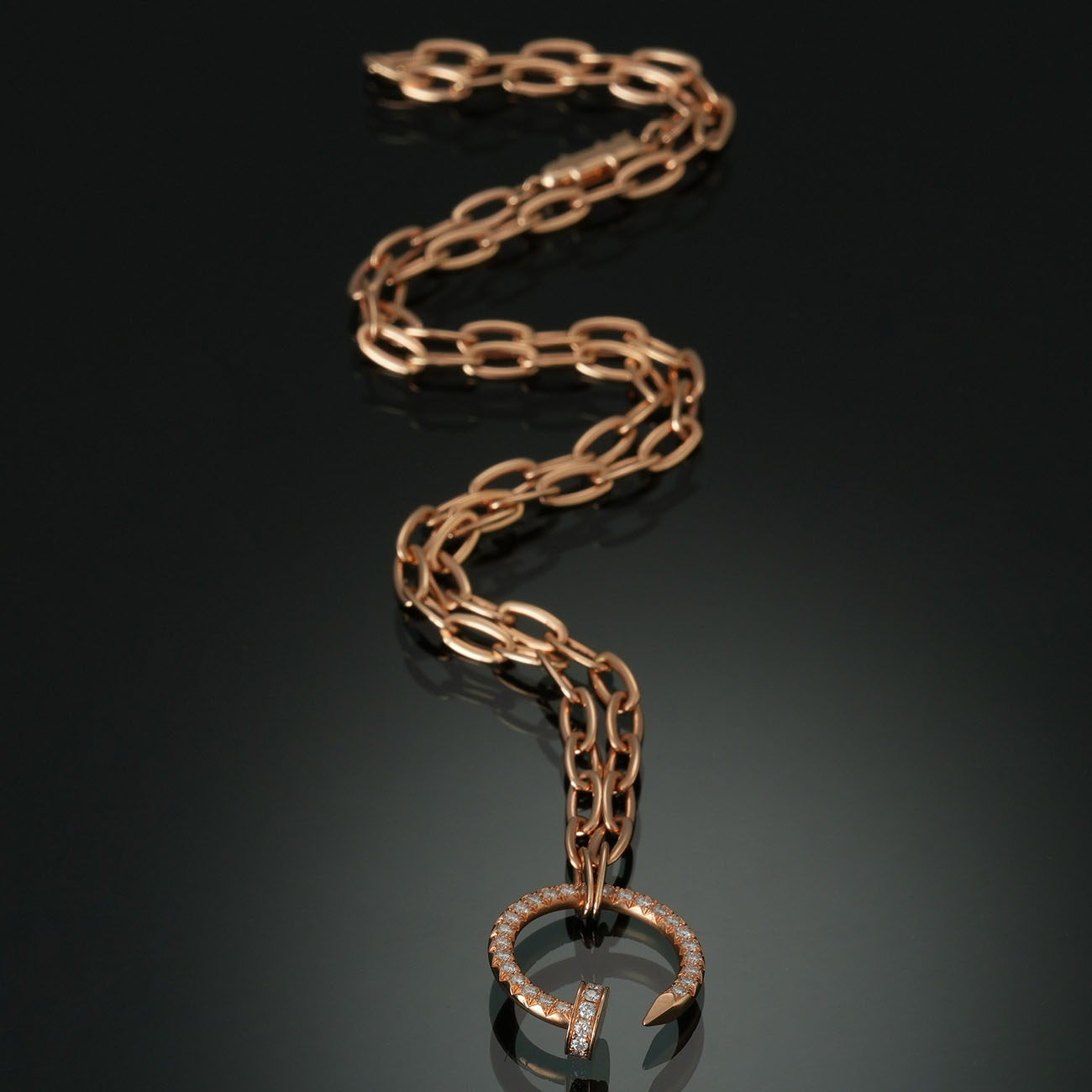 CARTIER(USED)까르띠에 저스트 앵 끌루 다이아 파베 네크리스