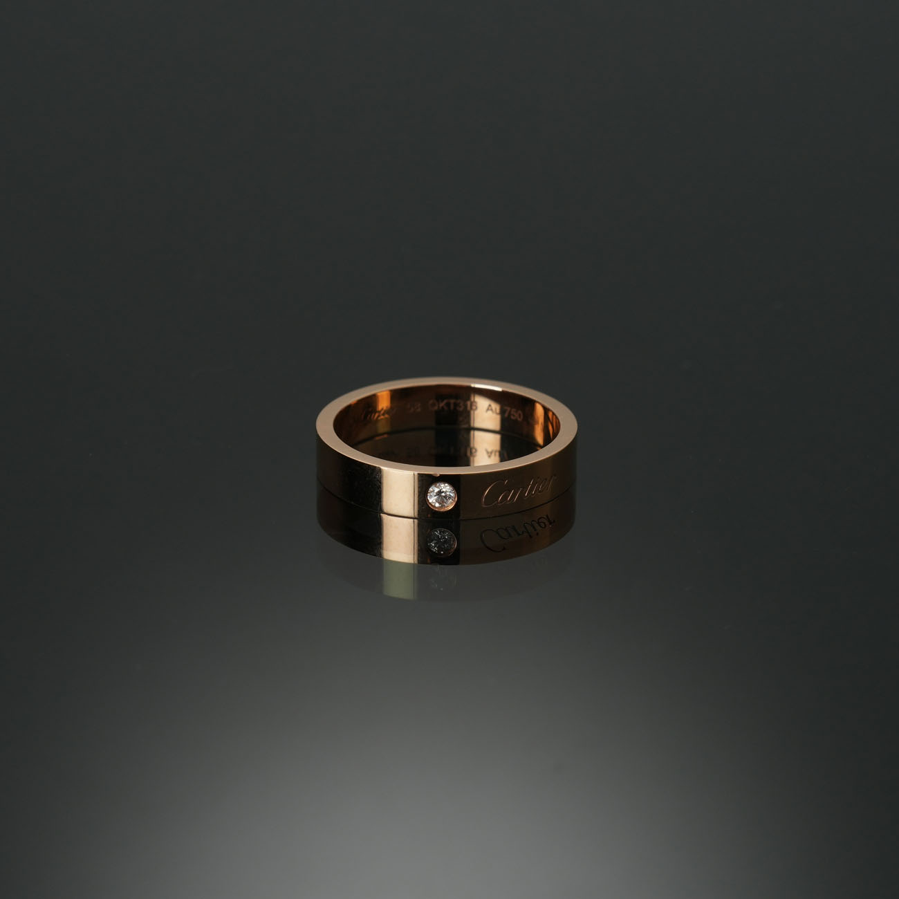 CARTIER(USED)까르띠에 C드 까르띠에 1P 웨딩밴드 #58