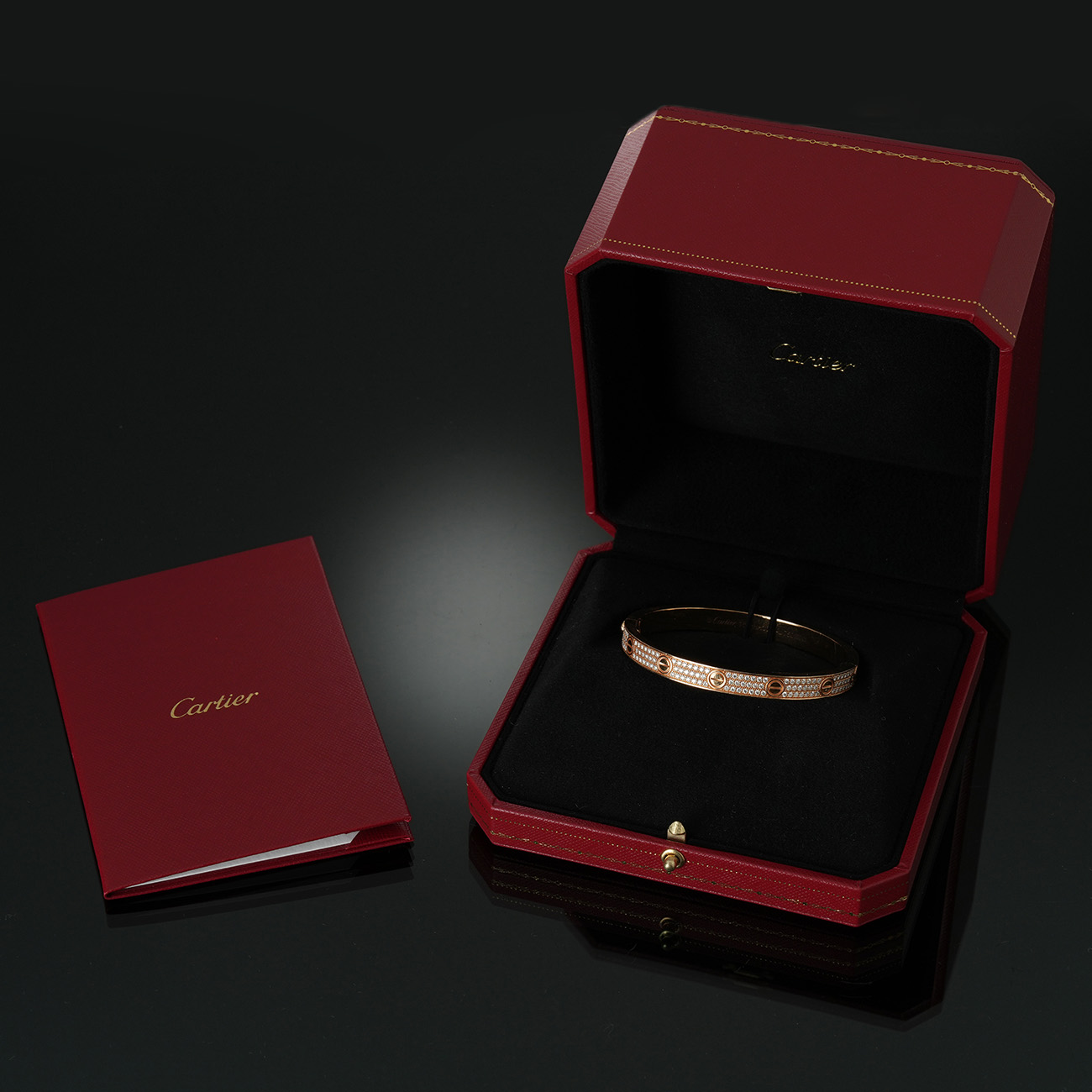 CARTIER(USED)까르띠에 러브 브레이슬릿 다이아몬드 파베 세팅#18