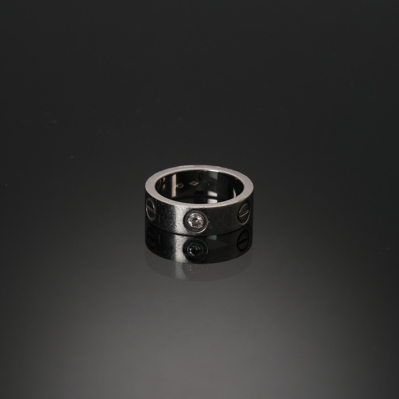 CARTIER(USED)까르띠에 1P 플리티넘 러브링 #49