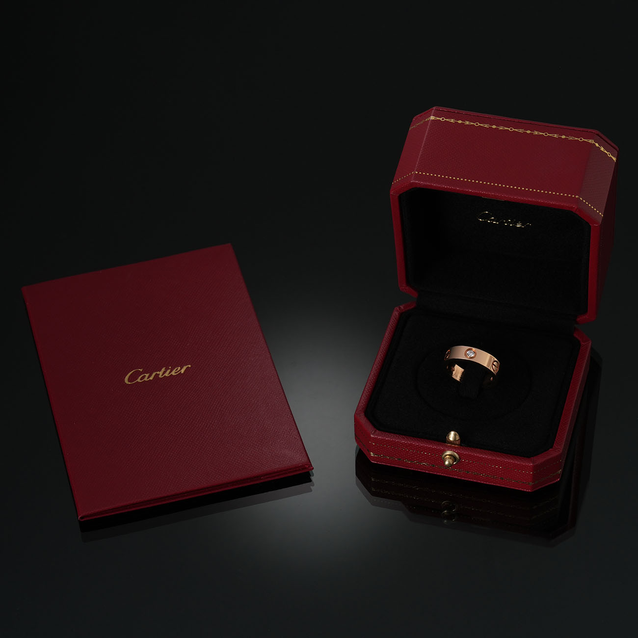CARTIER(USED)까르띠에 3P 러브 링 #53