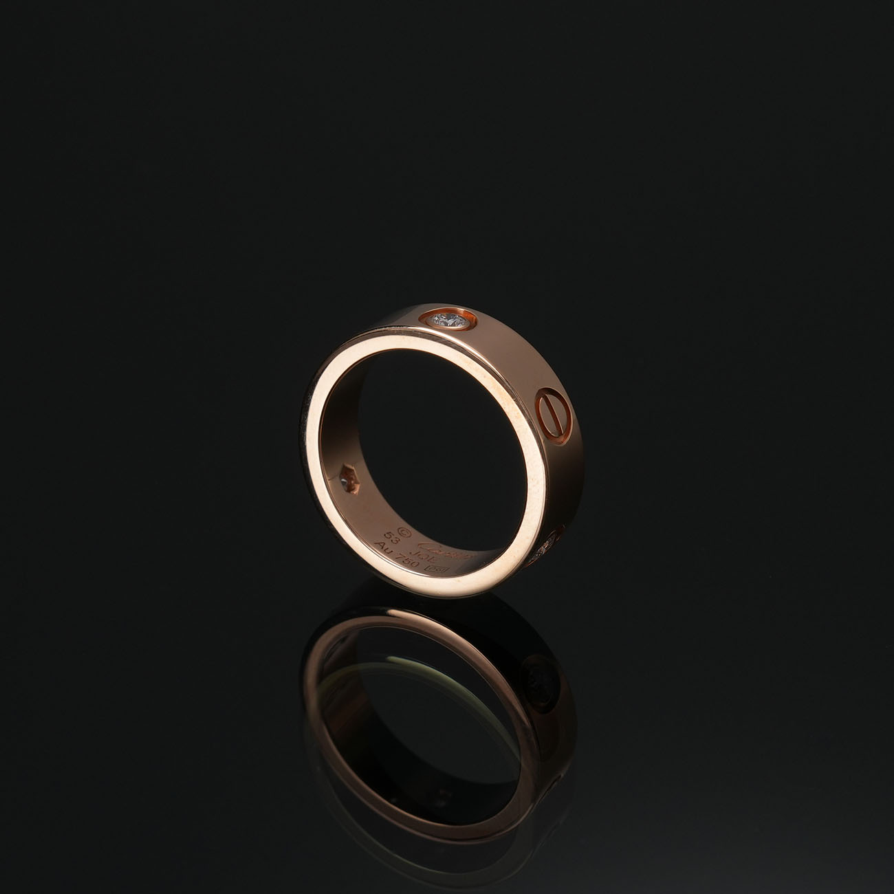 CARTIER(USED)까르띠에 3P 러브 링 #53
