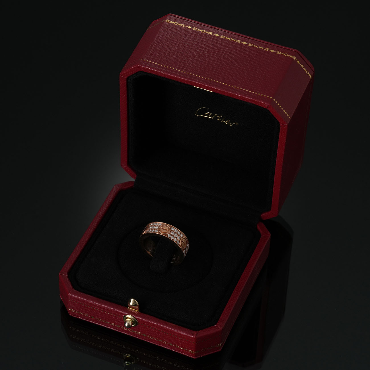 CARTIER(USED)까르띠에 다이아 파베 러브링 #49