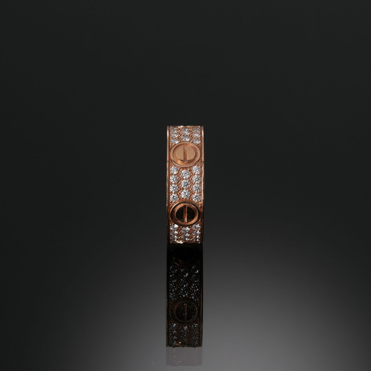 CARTIER(USED)까르띠에 다이아 파베 러브링 #49