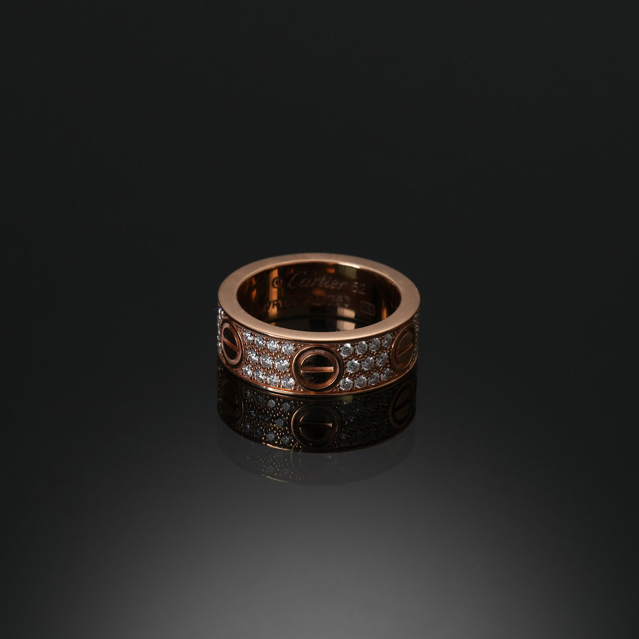 CARTIER(USED)까르띠에 다이아 파베 러브링 #49