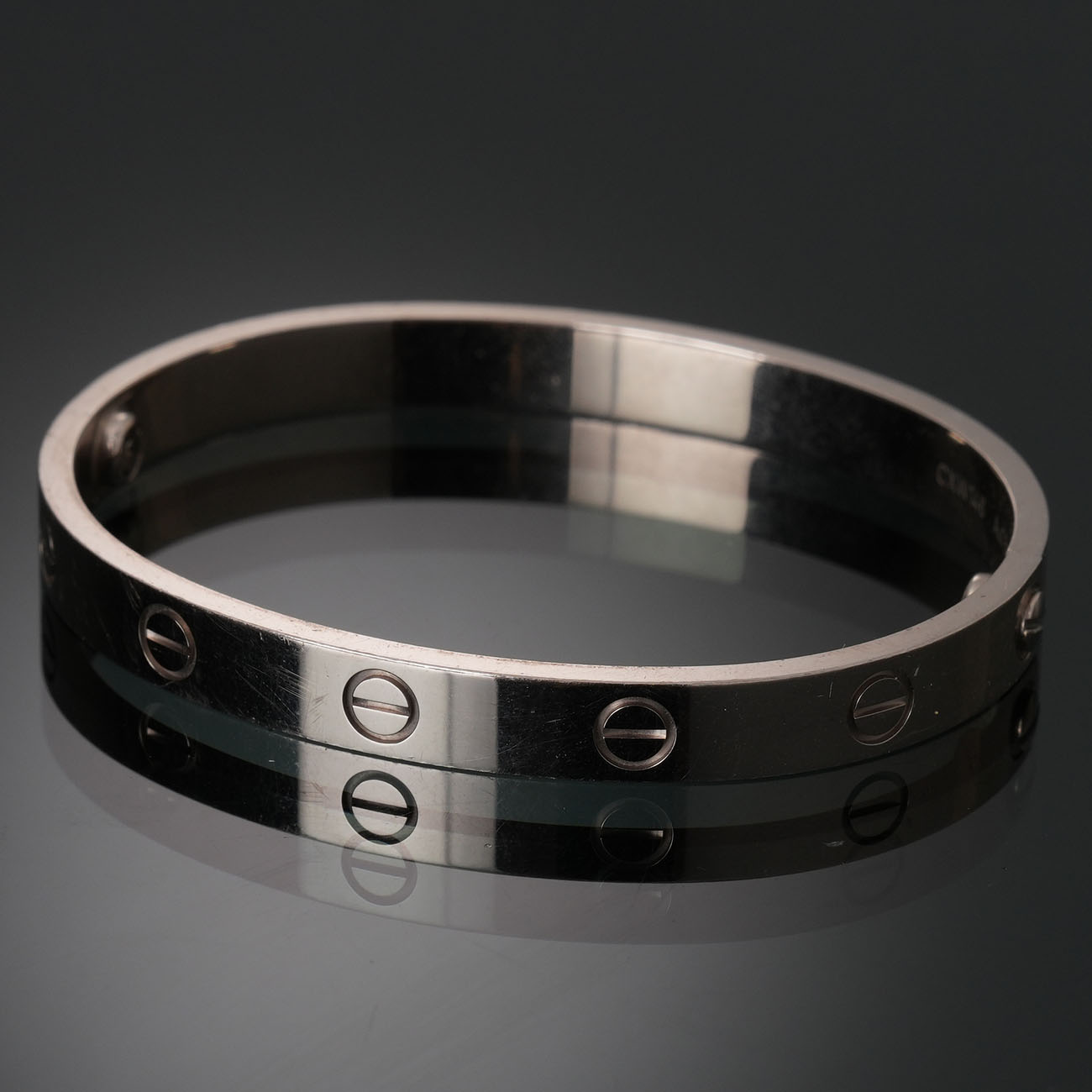 CARTIER(USED)까르띠에 러브 브레이슬릿 화이트골드 #16