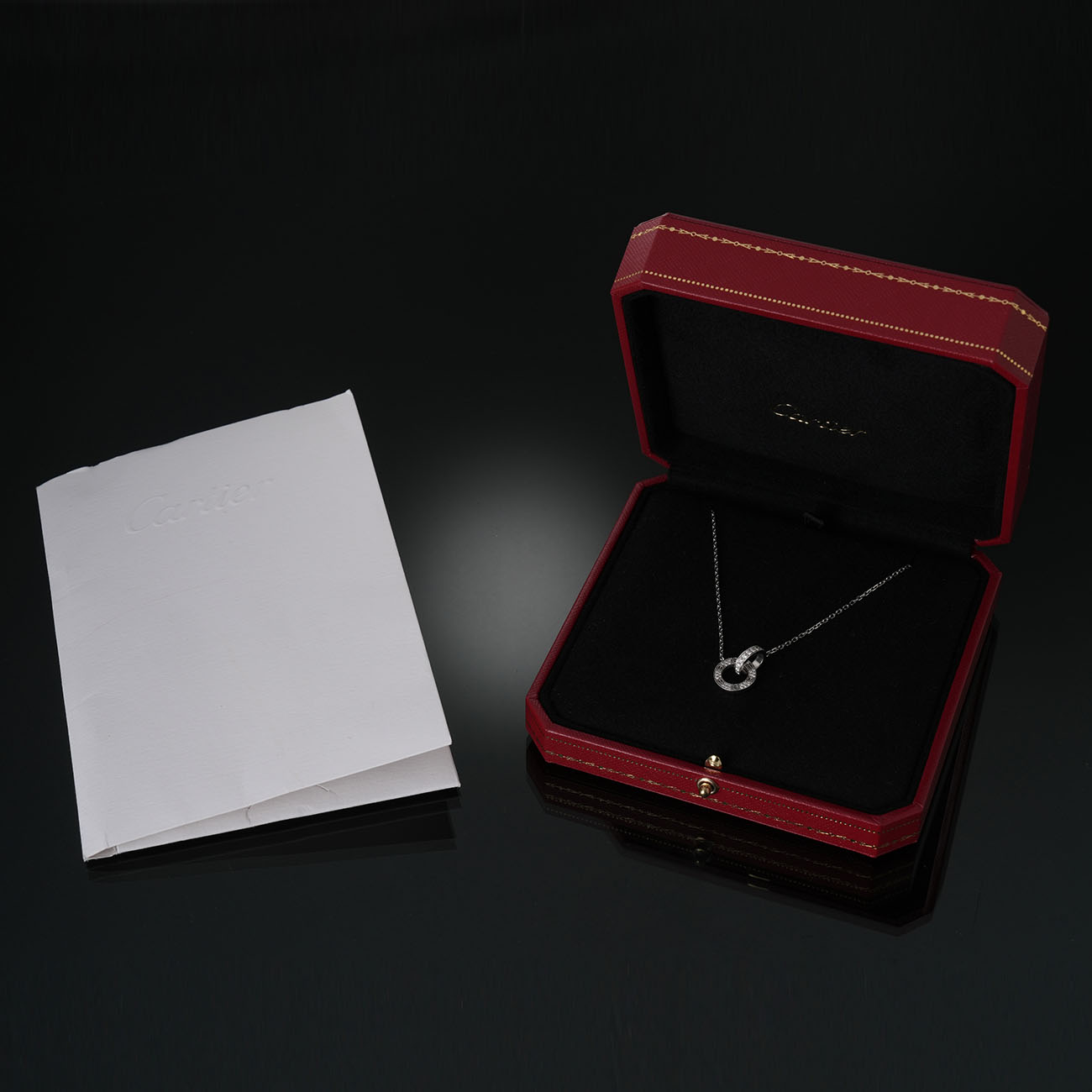 CARTIER(USED)까르띠에 러브 다이아 네크리스