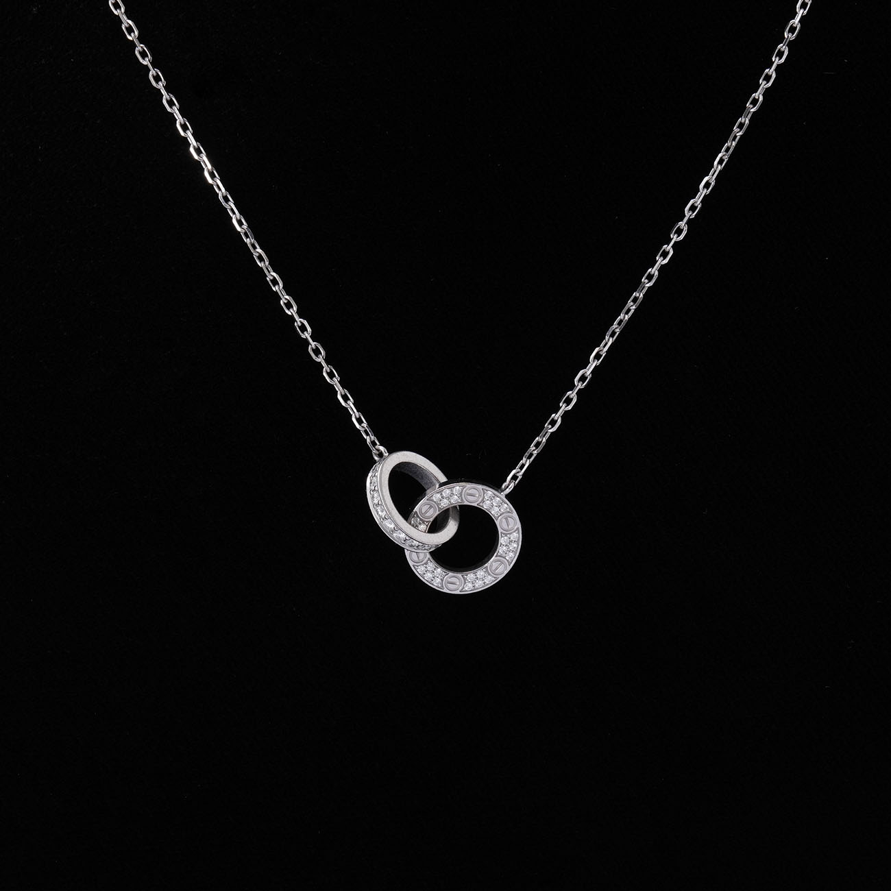 CARTIER(USED)까르띠에 러브 다이아 네크리스