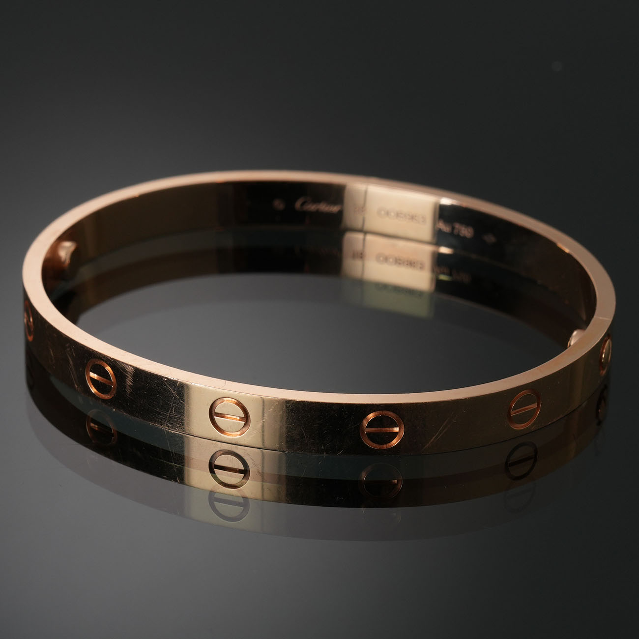 CARTIER(USED)까르띠에 러브 브레이슬릿 # 18