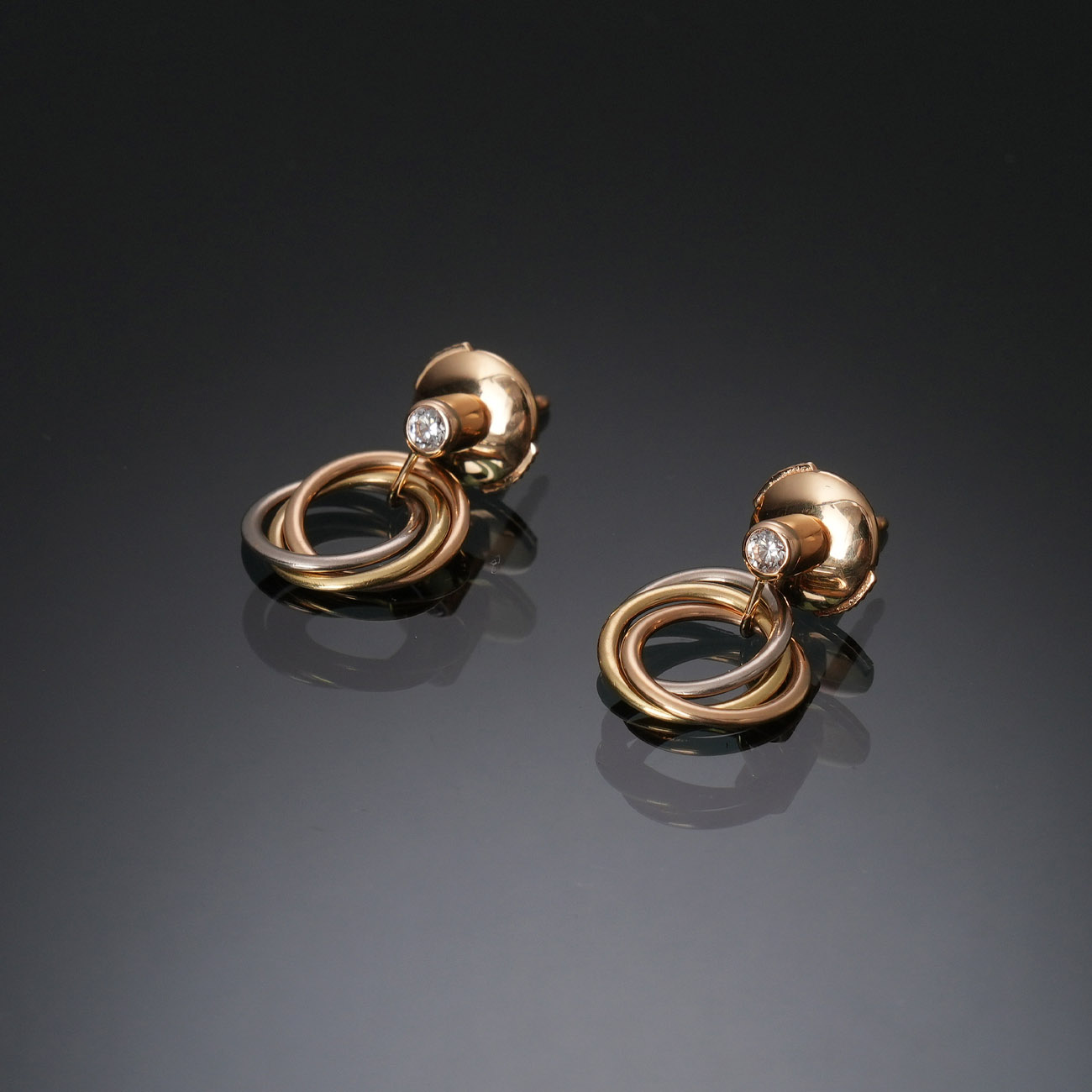 CARTIER(USED)까르띠에 트리니티 이어링
