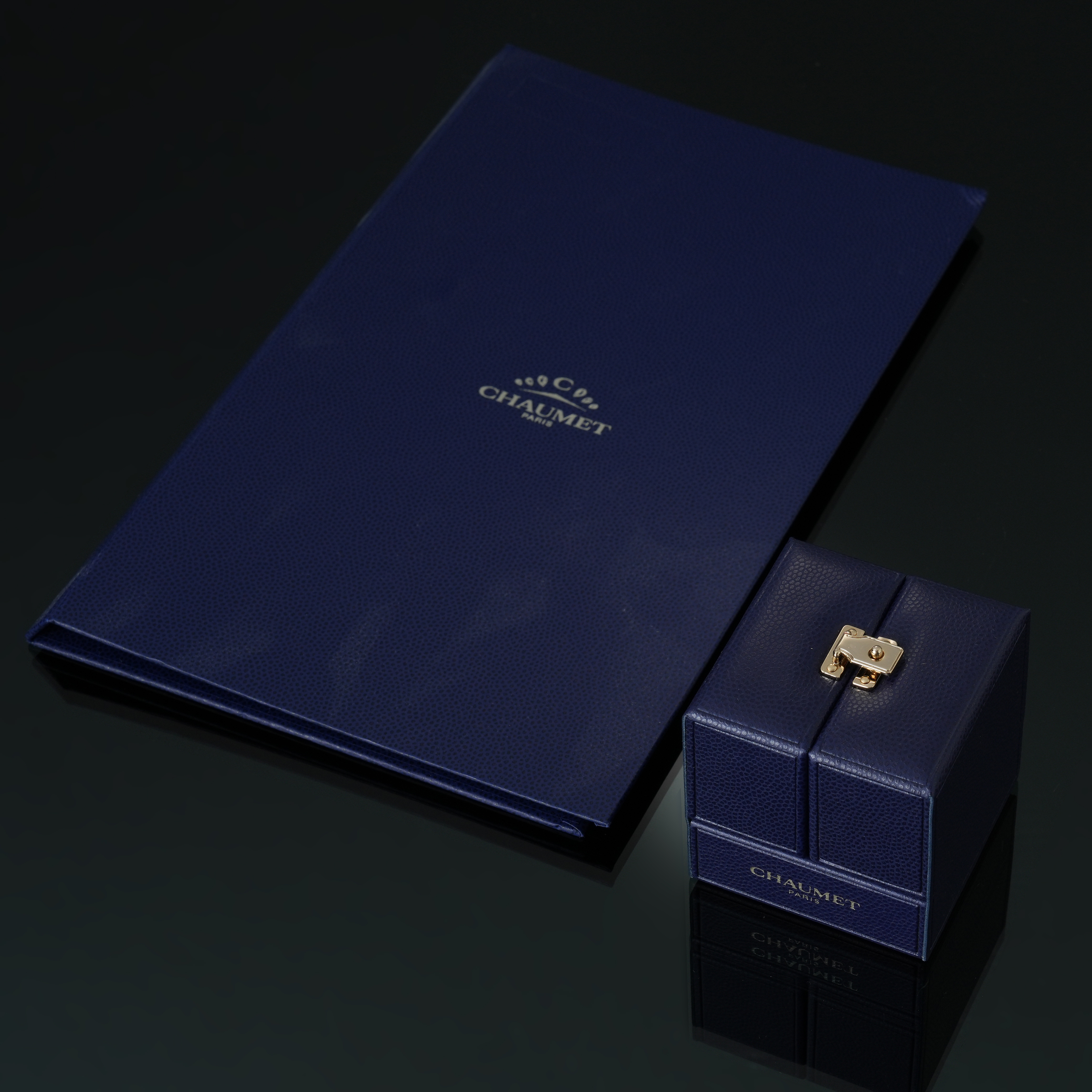 CHAUMET(USED)쇼메 하프 다이아 트리옹프 웨딩 밴드 #48