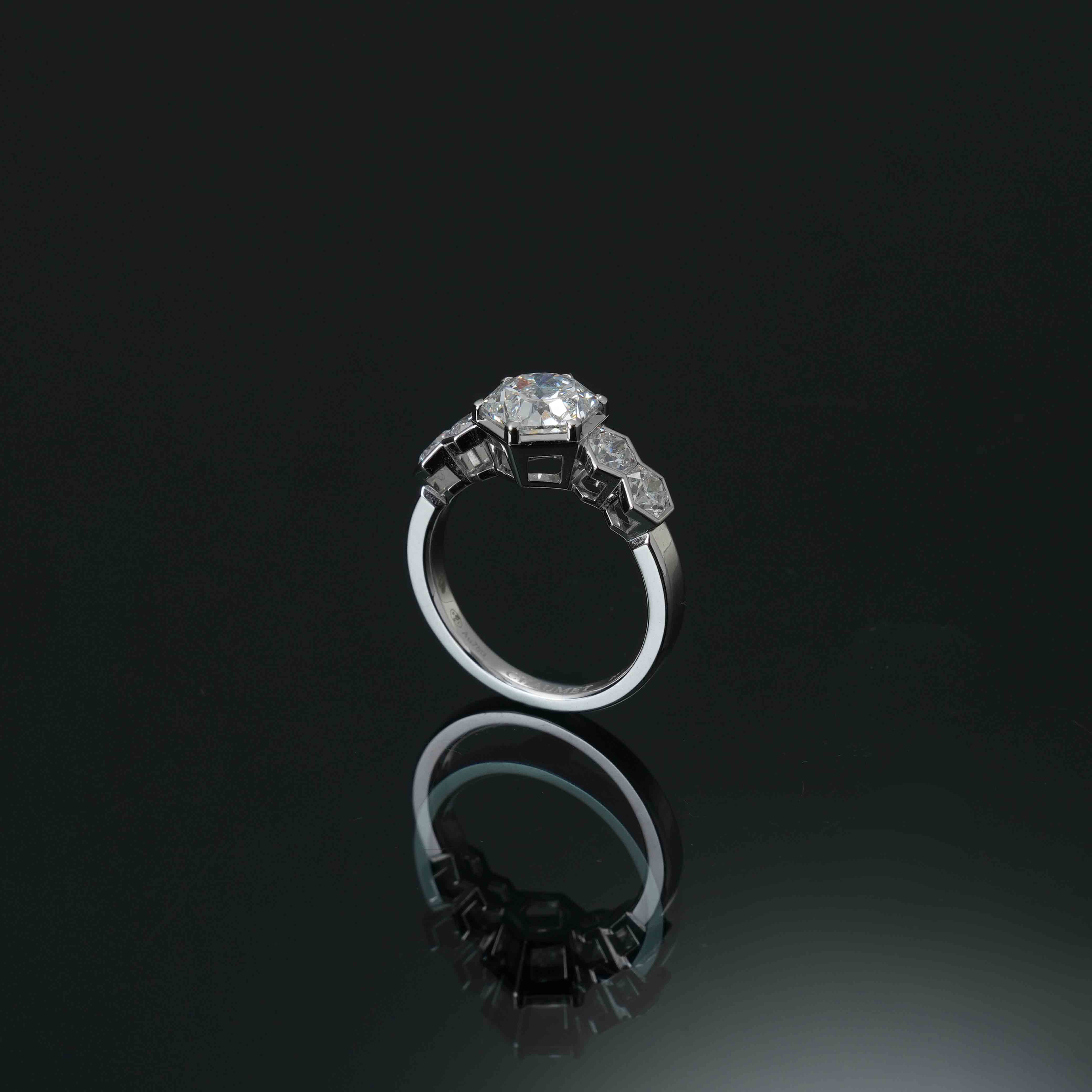 CHAUMET(USED)쇼메 비 마이 러브 다이아 2.04ct 솔리테어 링 #50
