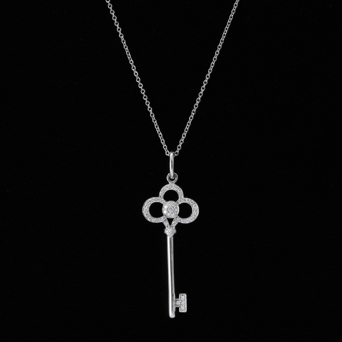 TIFFANY(USED)티파니앤코 다이아몬드 크라운 키 네크리스