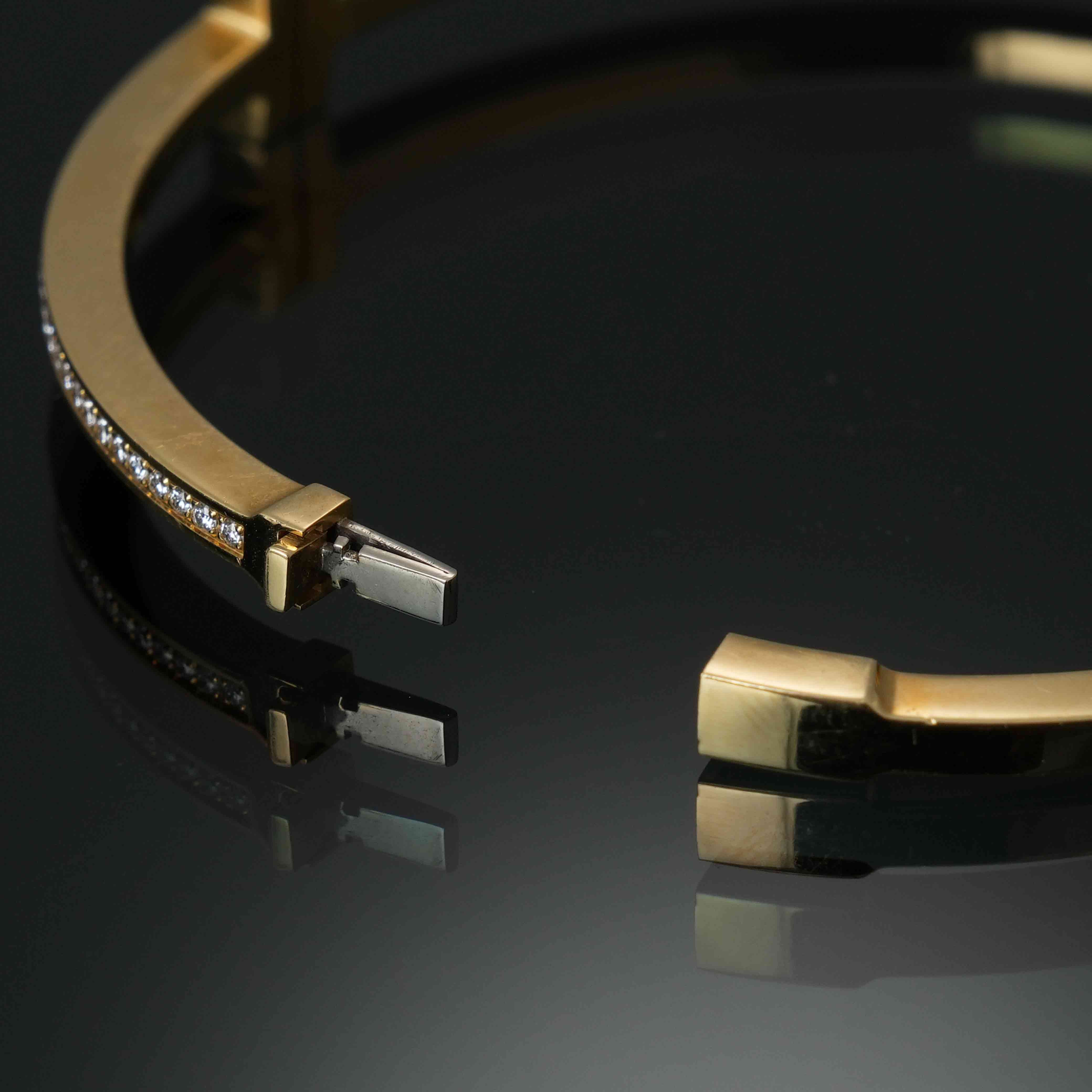 TIFFANY&CO(USED)티파니앤코 힌지드 와이어 다이아몬드 브레이슬릿