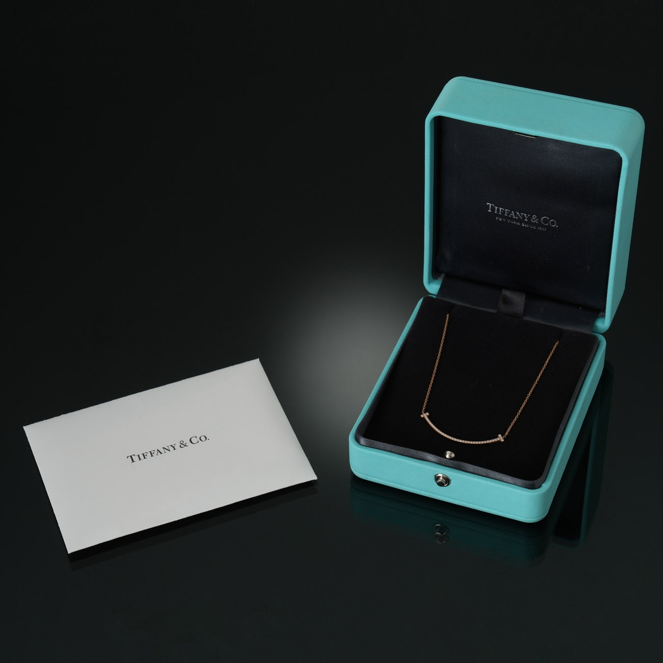 TIFFANY&CO(USED)티파니앤코 다이아 티 스마일 네크리스 SM