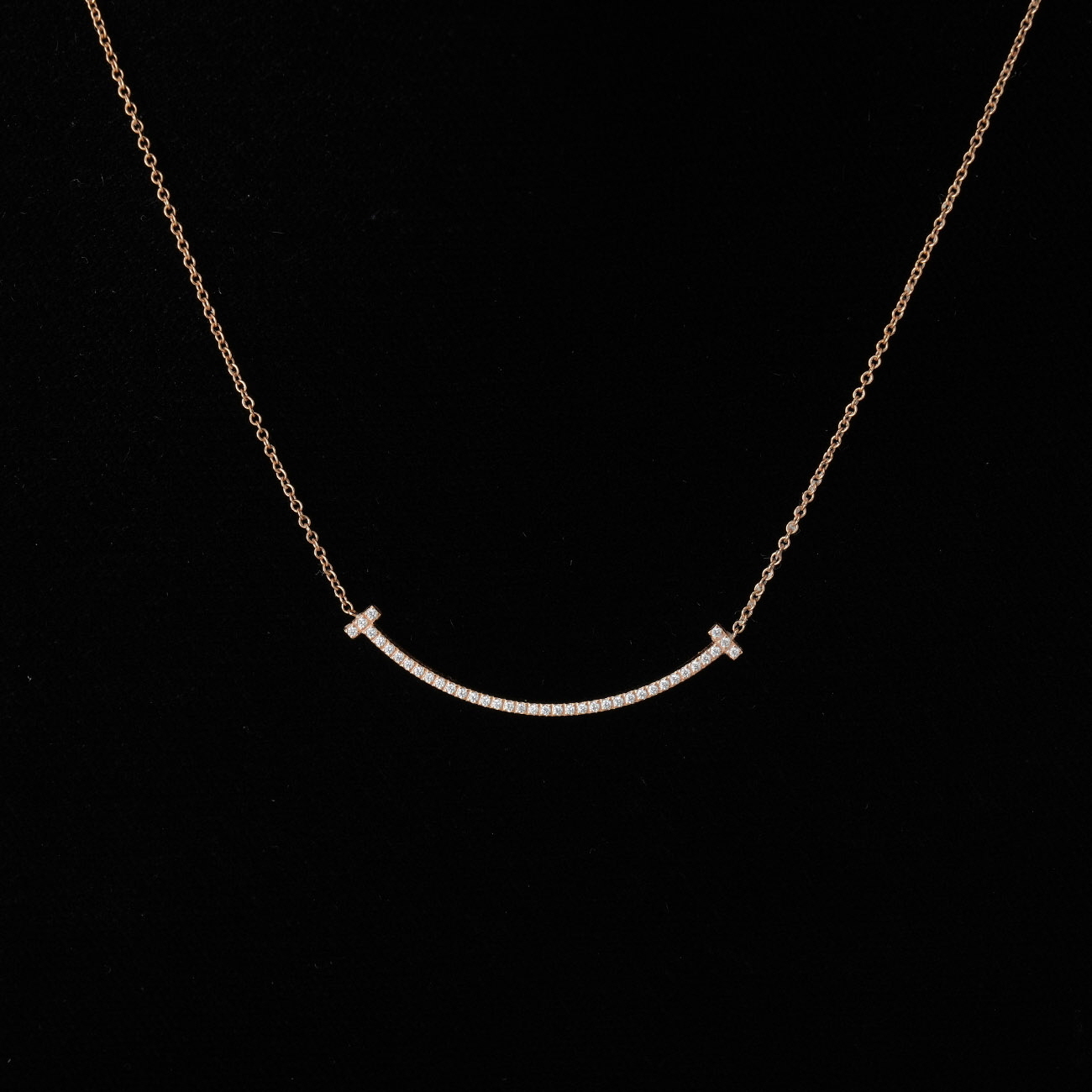 TIFFANY&CO(USED)티파니앤코 다이아 티 스마일 네크리스 SM