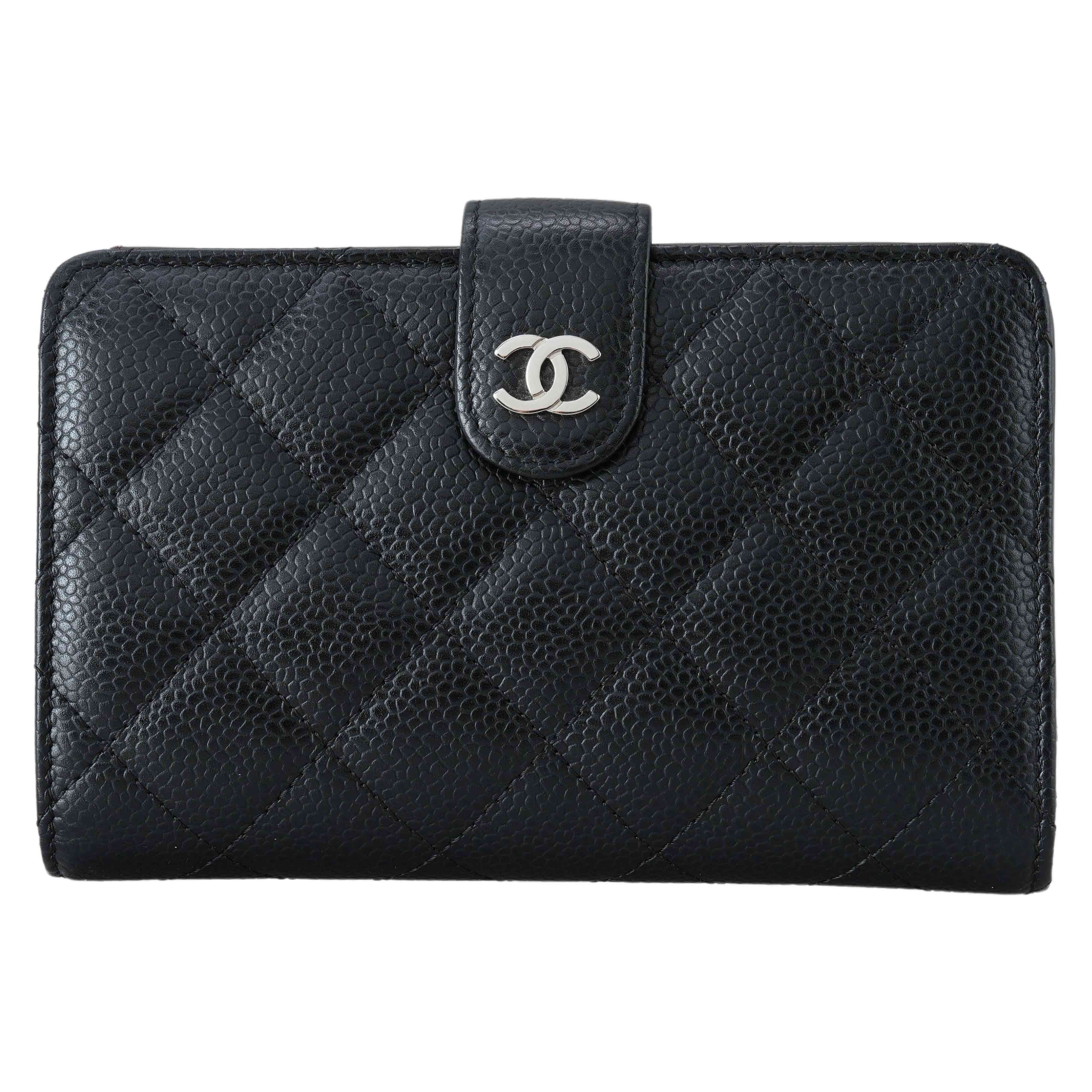 CHANEL(USED)샤넬 A48667 캐비어 중지갑