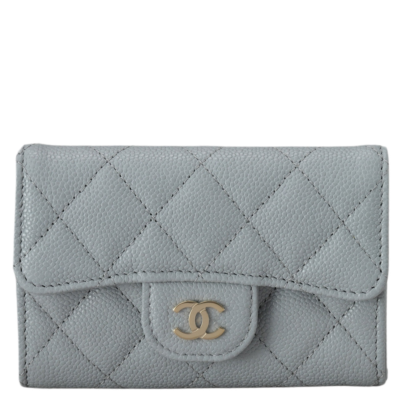 CHANEL(USED)샤넬 캐비어 클래식 플랩 카드지갑