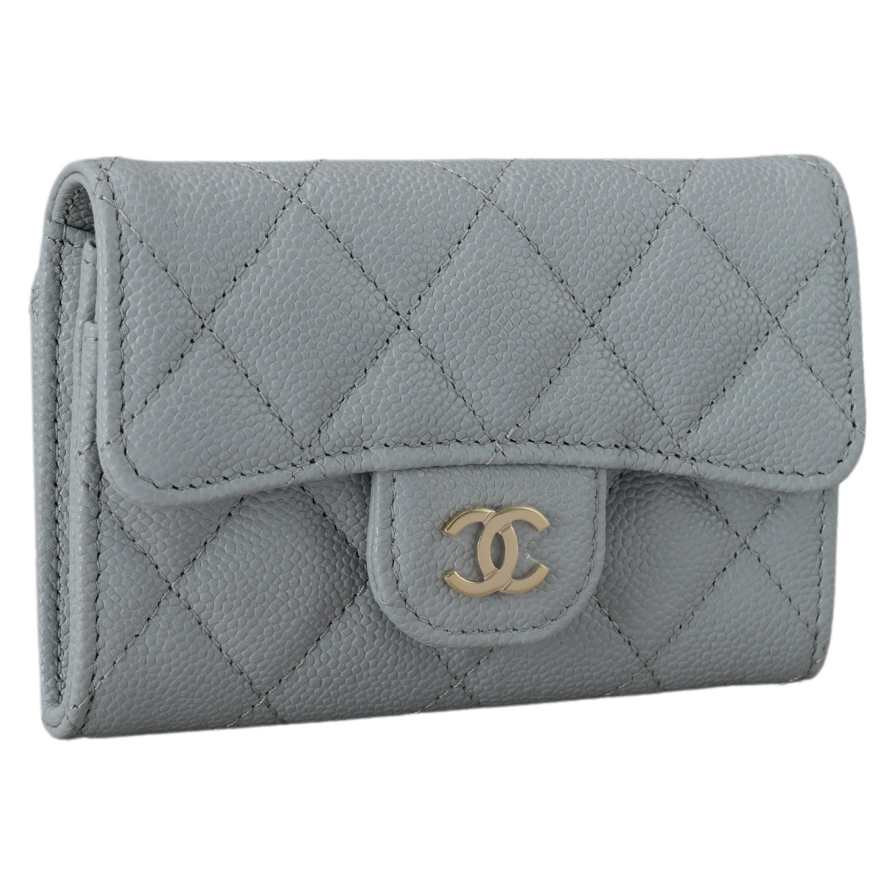 CHANEL(USED)샤넬 캐비어 클래식 플랩 카드지갑