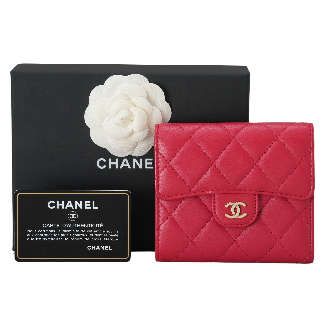 CHANEL(USED)샤넬 A82288 램스킨 클래식 반지갑