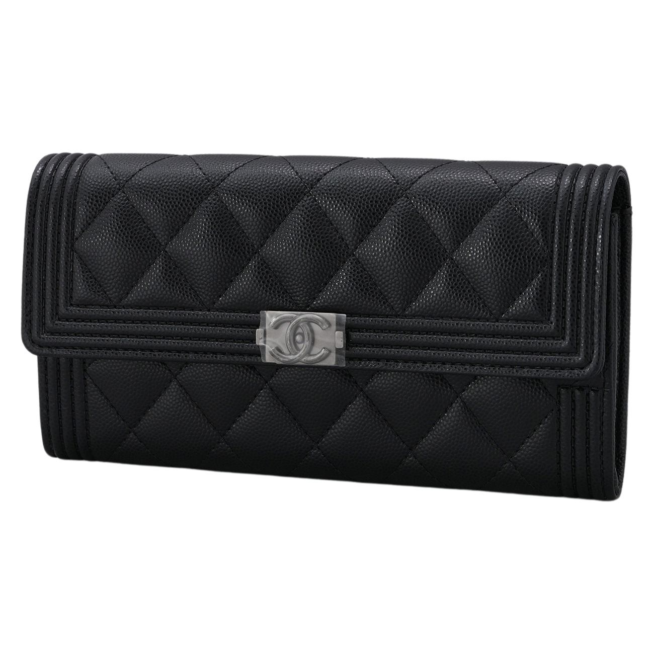 CHANEL(USED)샤넬 A80286 캐비어 보이샤넬 장지갑