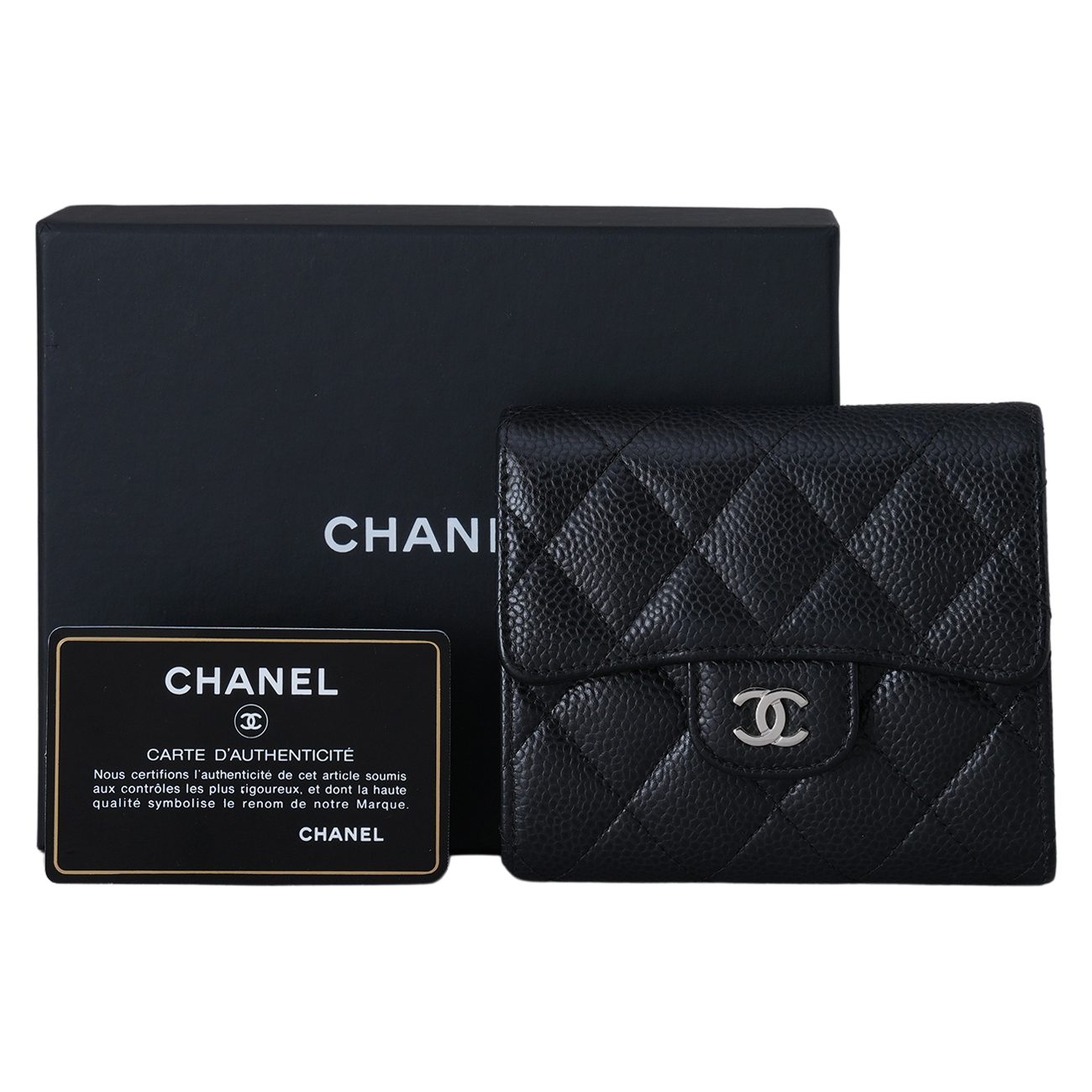 CHANEL(USED)샤넬 캐비어 클래식 반지갑