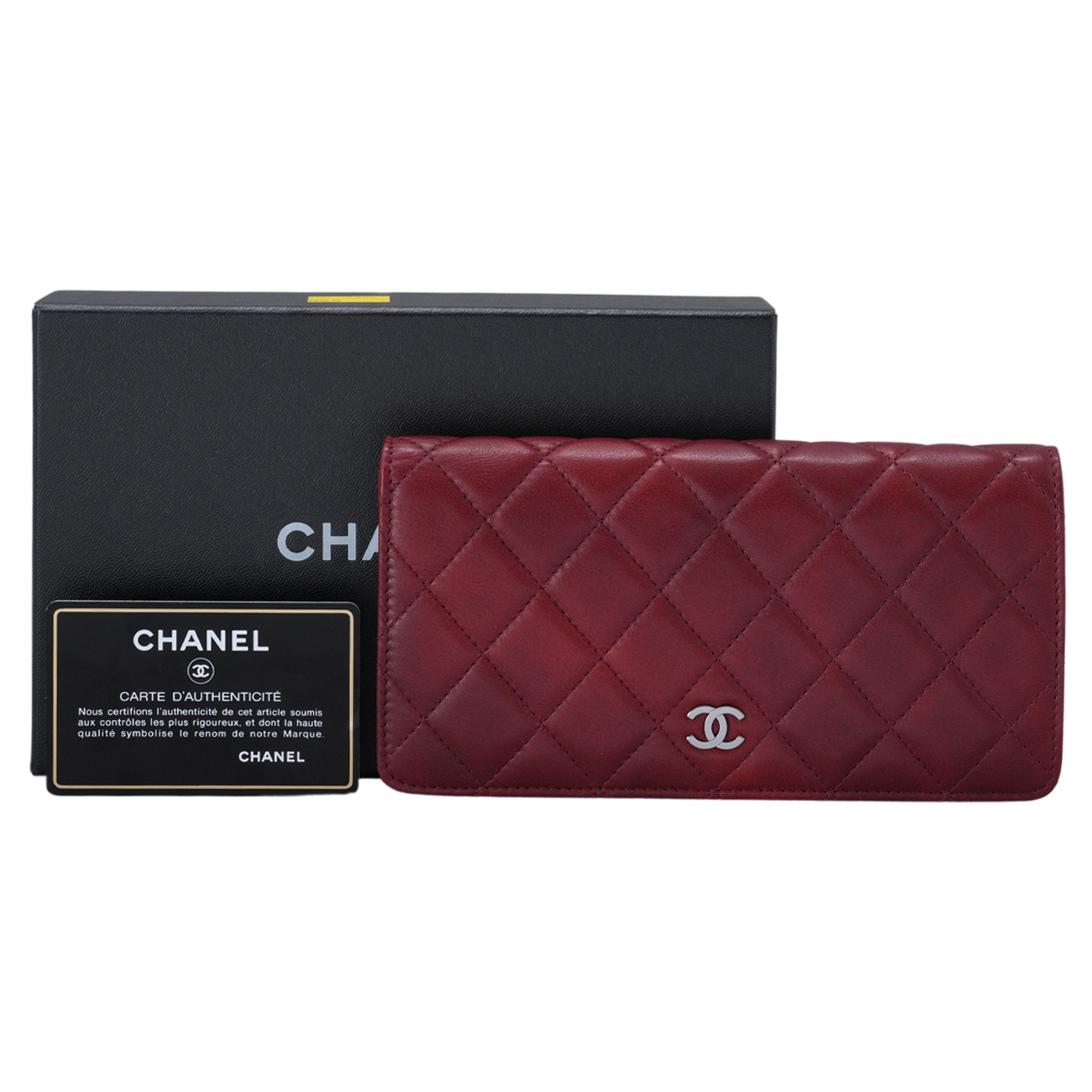 CHANEL(USED)샤넬 A31509 램스킨 장지갑