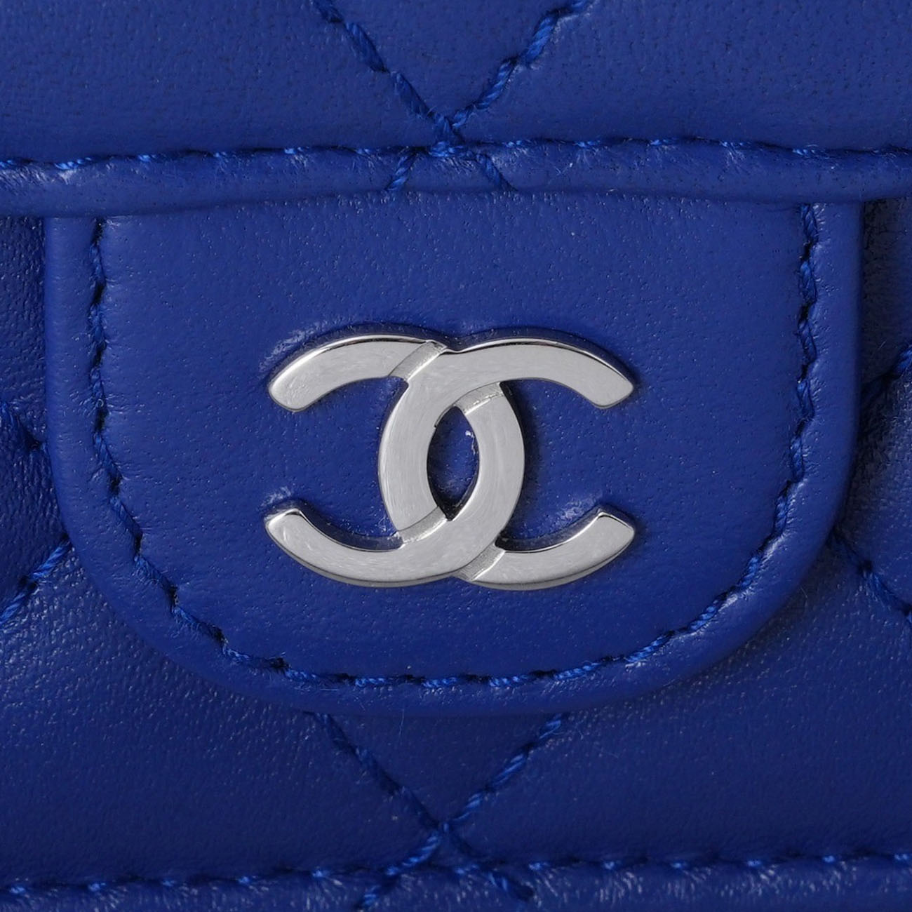CHANEL(USED)샤넬 램스킨 3단 지갑