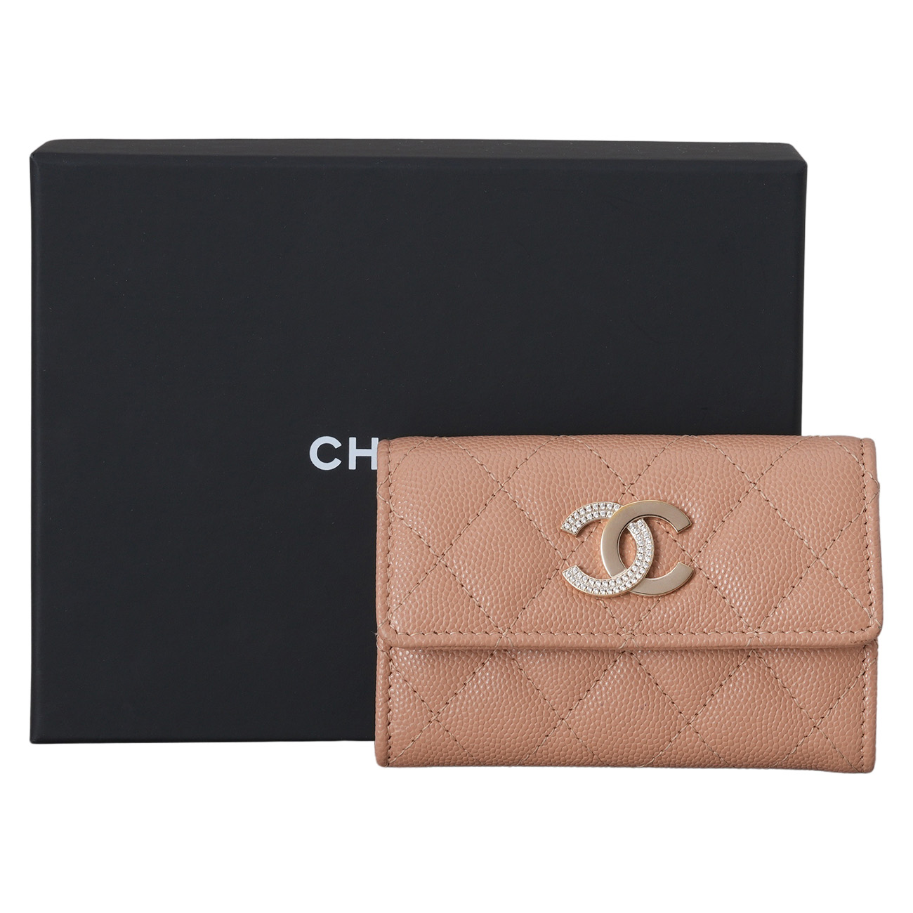 CHANEL(USED)샤넬 AP4178 시즌 캐비어 카드지갑
