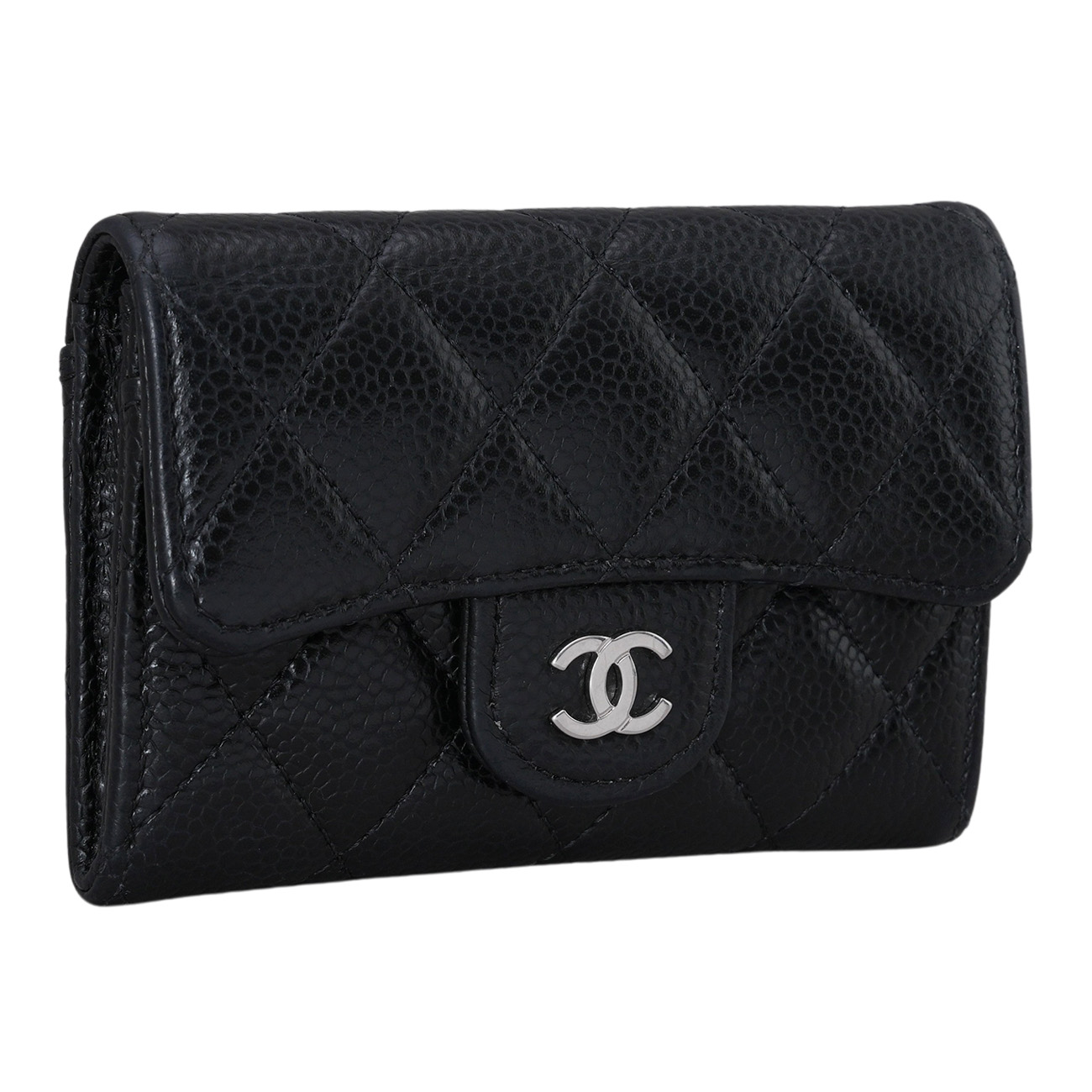 CHANEL(USED)샤넬 캐비어 클래식 카드지갑
