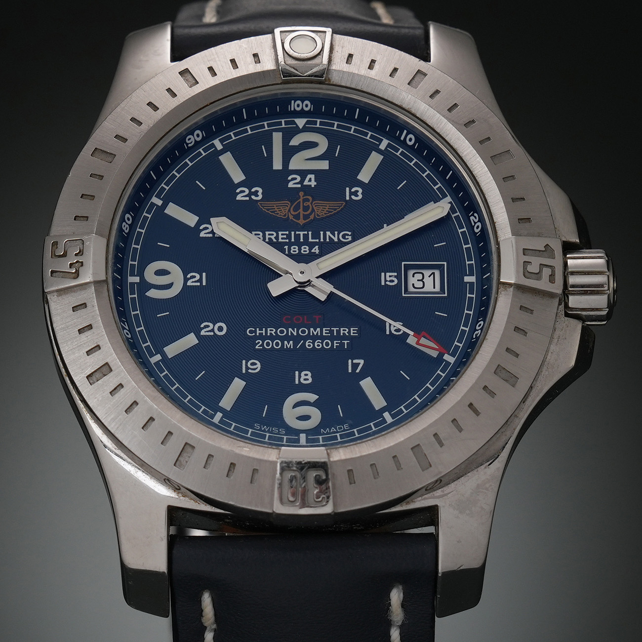 BREITLING(USED)브라이틀링 콜트 스틸 쿼츠 A74388