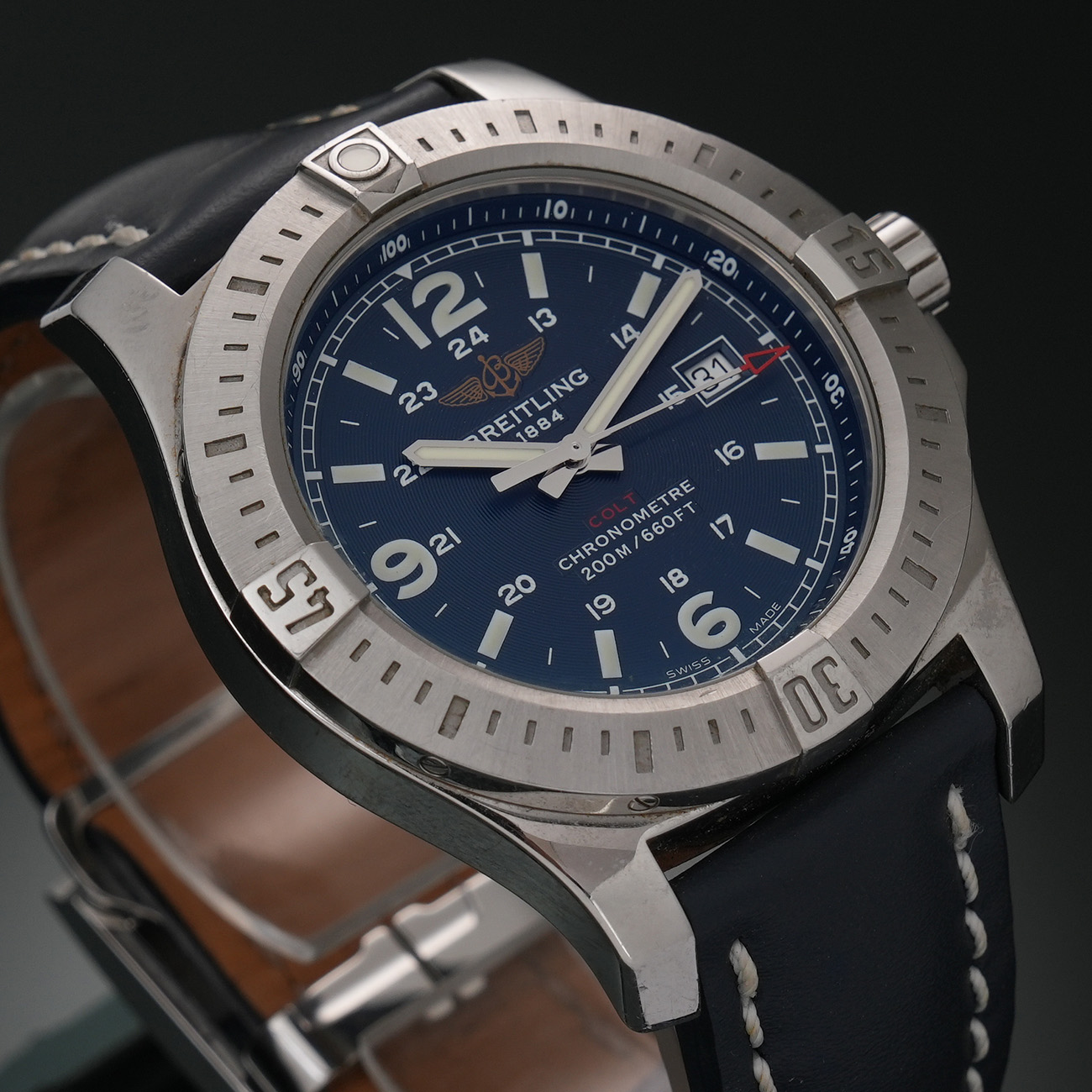 BREITLING(USED)브라이틀링 콜트 스틸 쿼츠 A74388