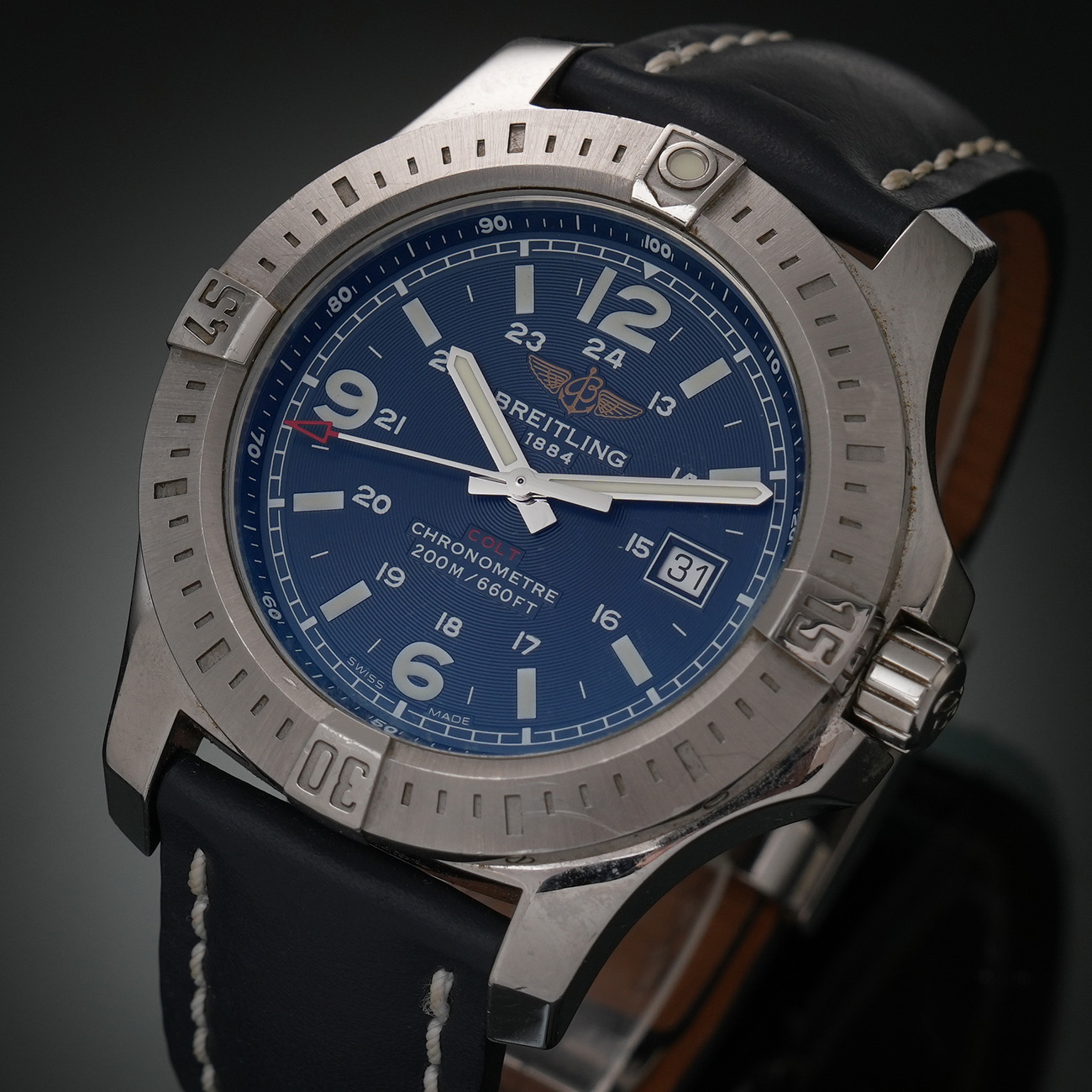 BREITLING(USED)브라이틀링 콜트 스틸 쿼츠 A74388